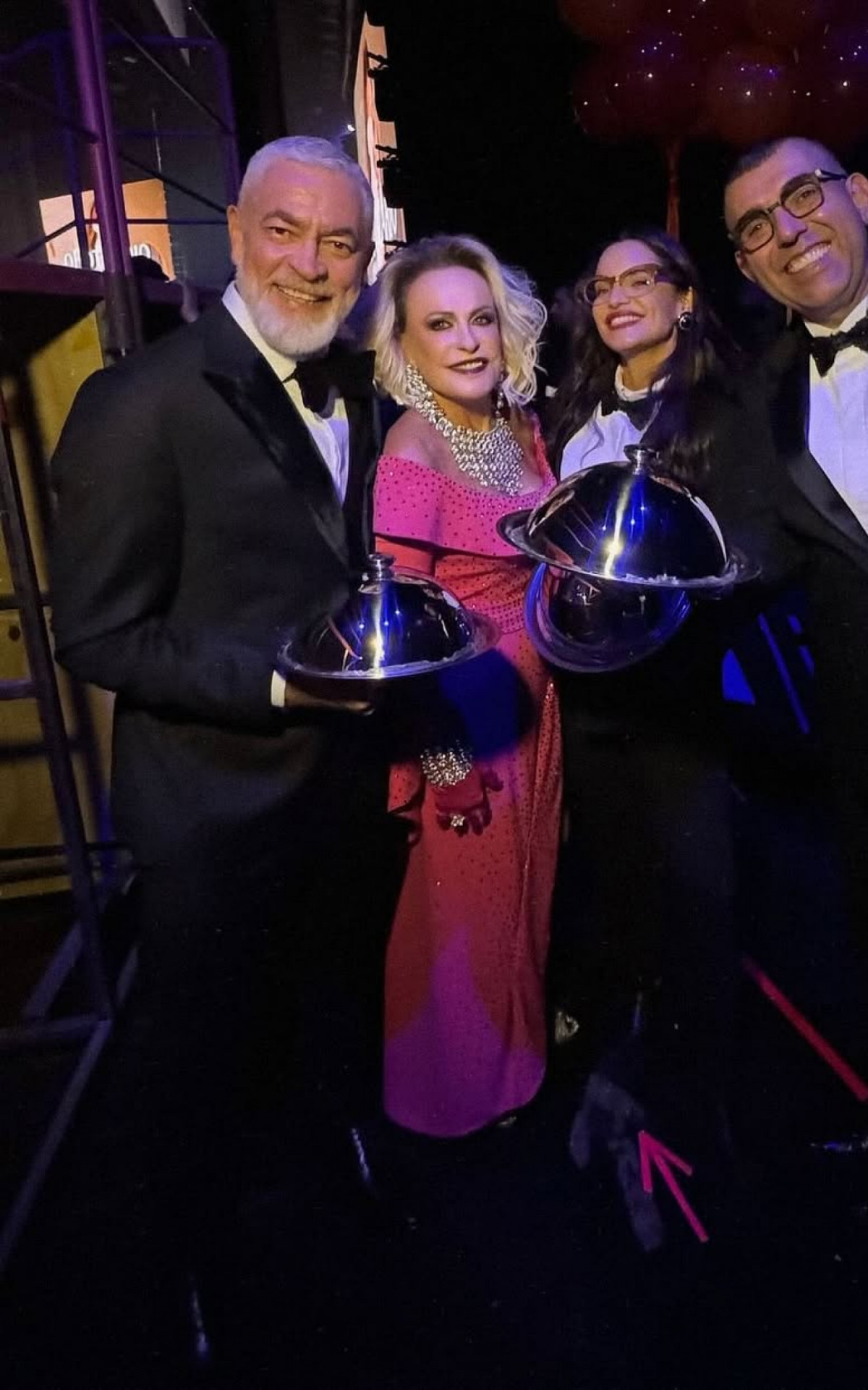 Alex Atala, Ana Maria Braga, Renata Vanzetto e Jefferson Rueda
 - Reprodução/Instagram