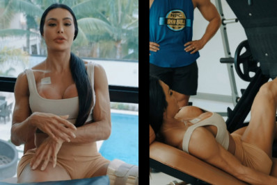 Gracyanne Barbosa rebate críticas por treinar com uma perna só: 'Objetivo é manter a força muscular'