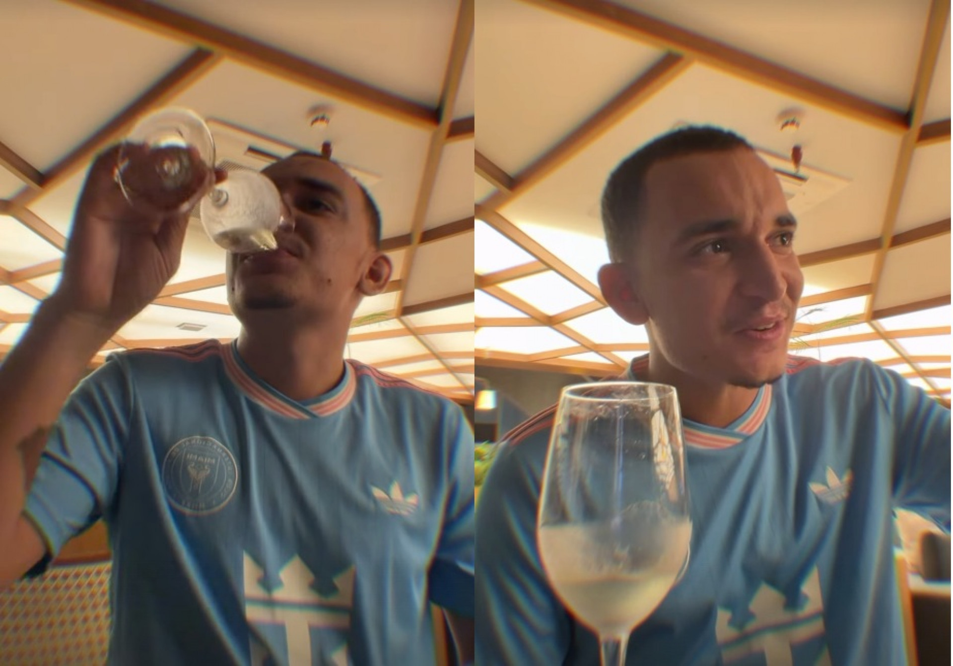 João Gomes bebendo vinho - Reprodução/Instagram