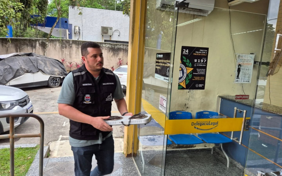 Eletrodomésticos foram recuperados após identificação do suspeito por câmeras de segurança em Guapimirim. - Divulgação