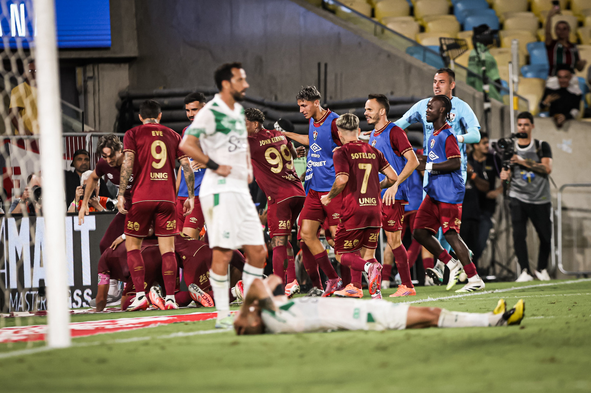Thiago Silva marcou o gol da vitória do Fluminense sobre o Juventude - Marina Garcia/Fluminense FC