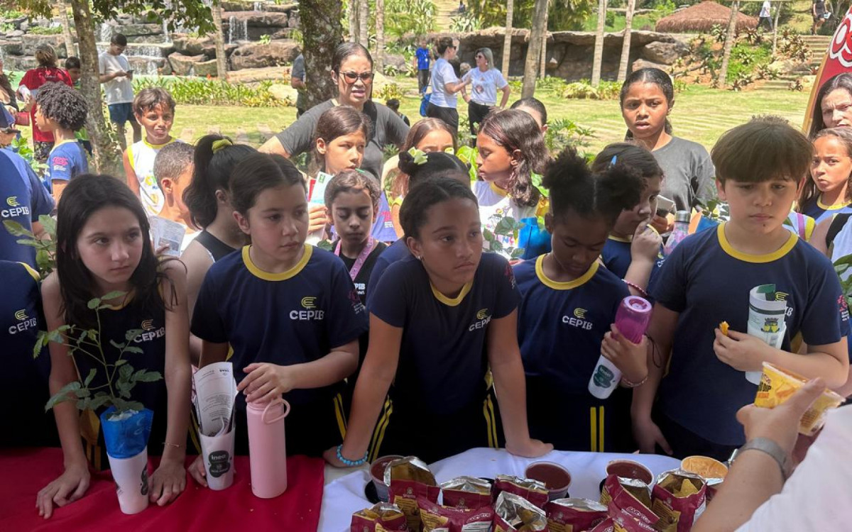 Crianças participam do 2º Circuito de Educação Ambiental com oficinas e atividades interativas