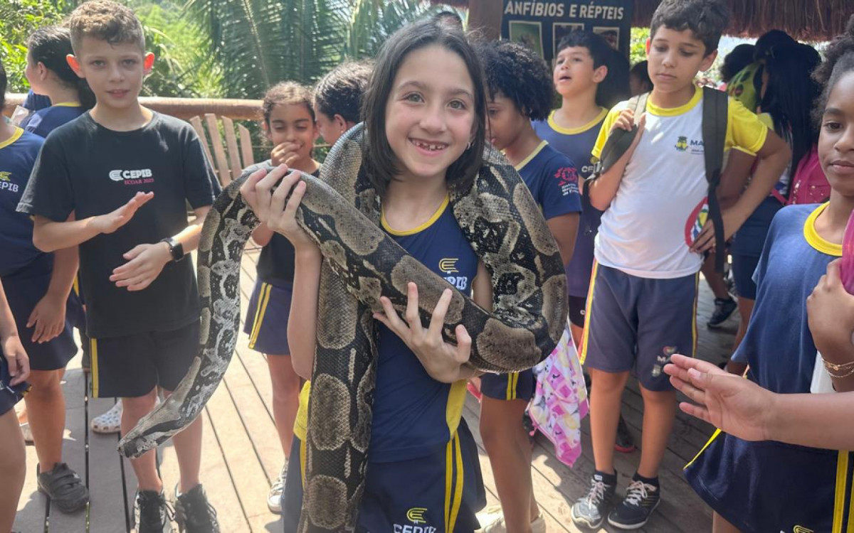 Crianças participam do 2º Circuito de Educação Ambiental com oficinas e atividades interativas