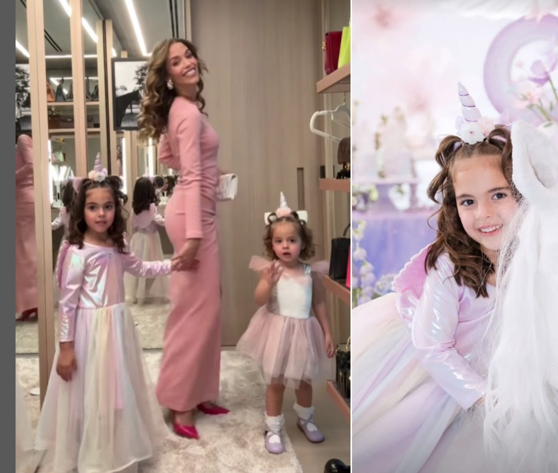 Esther, Carol Leite  e Sarah - Reprodução/ Instagram