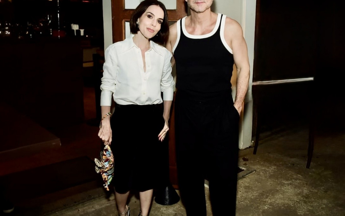 Alexandre Nero e Karen Brusttolin marcaram presença no evento e chamaram atenção pela sintonia e simpatia