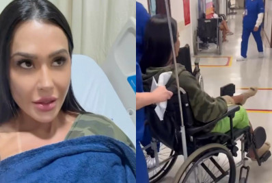 Gracyanne Barbosa para no hospital após se machucar em assalto no Rio: 'Muita dor'