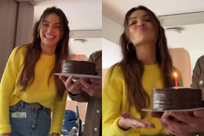 Patrícia Poeta celebra aniversário ao lado do filho no hospital