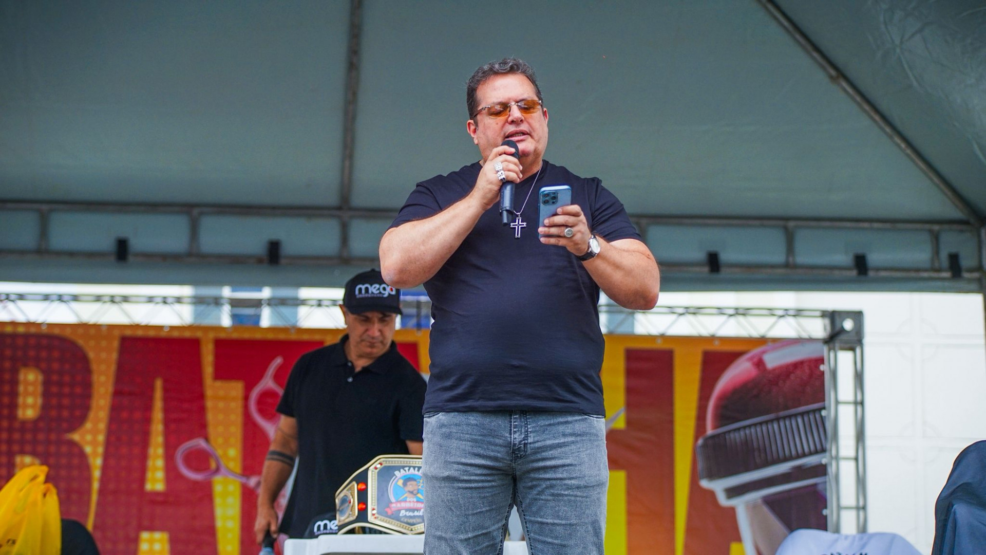 O secret&aacute;rio municipal de Cultura e Turismo, Ti&atilde;o Pinheiro - Gilberto Rocha/ PMSJM