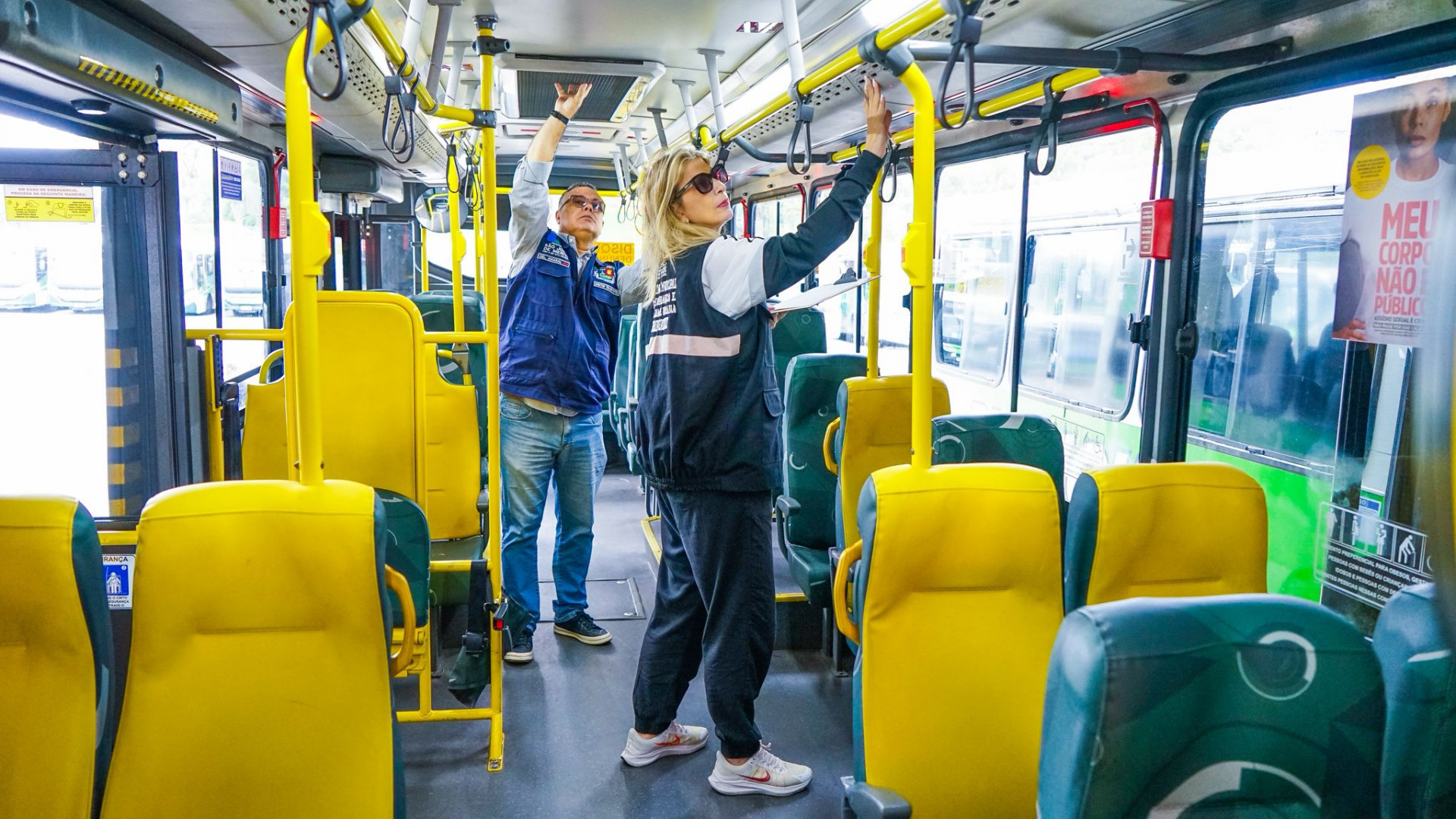 Fiscalização garante que a frota opere dentro dos padrões exigidos para o transporte público municipal - Gilberto Rocha/ PMSJM