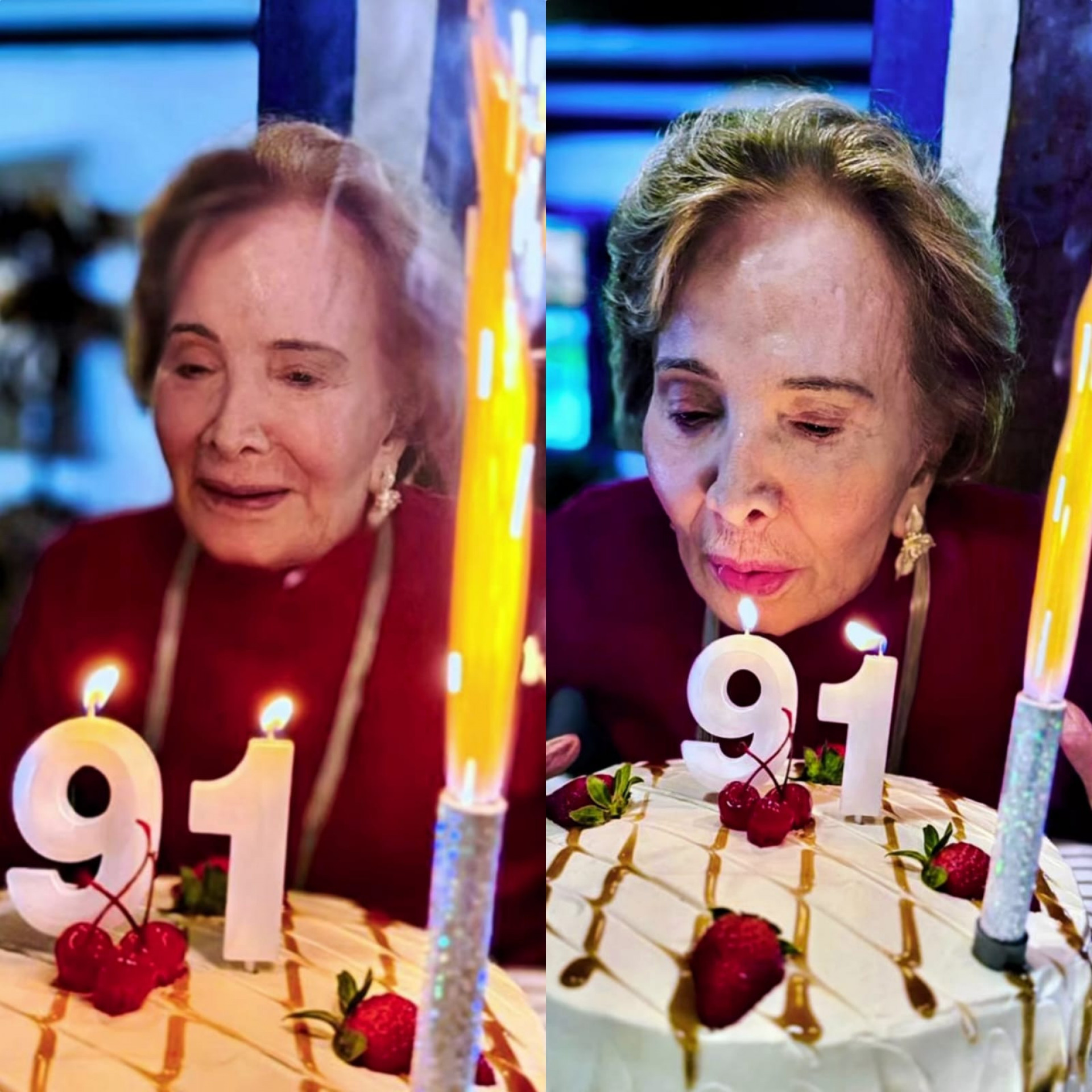 Glória Menezes completa 91 anos e ganha festa intimista - Reprodução de vídeo / Instagram