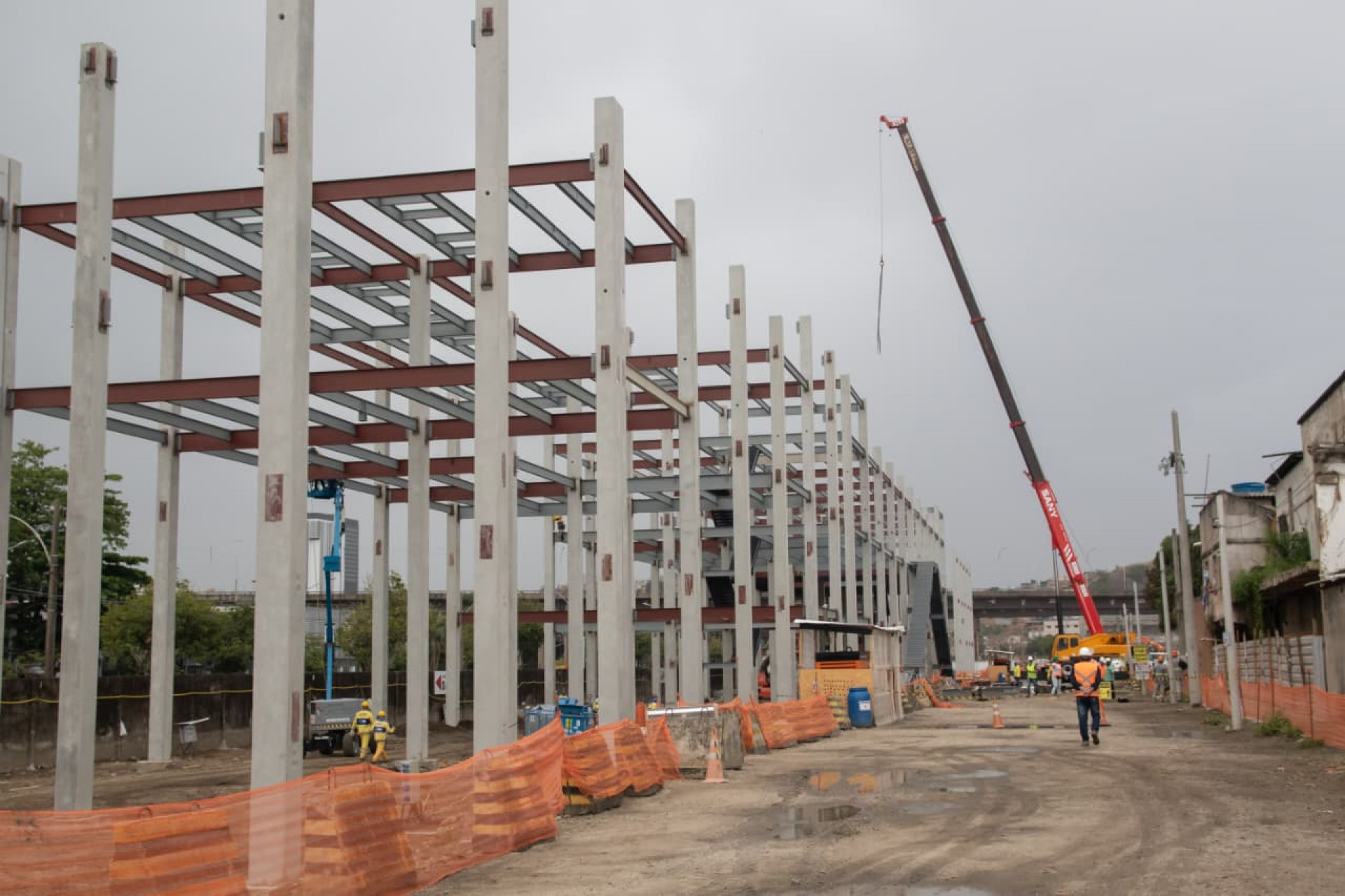 Galpões da Fábrica do Samba serão feitos com estrutura metálica - Érica Martin / Agência O Dia