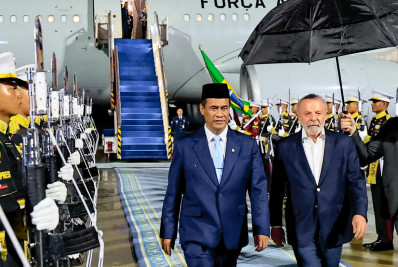 Lula chega na Indonésia para giro asiático e reunião com Trump