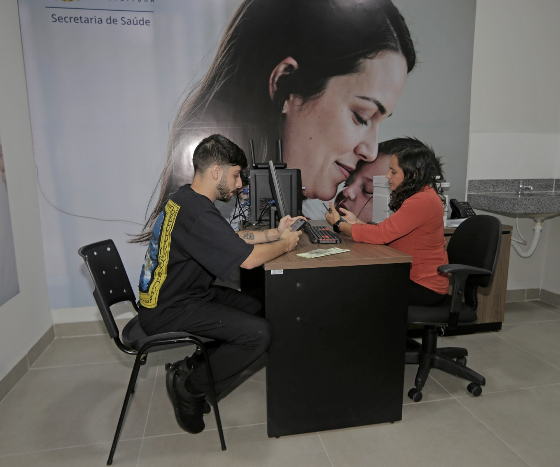 Primeiro bebê é registrado no cartório inaugurado do Hospital  - Ronald Pantoja