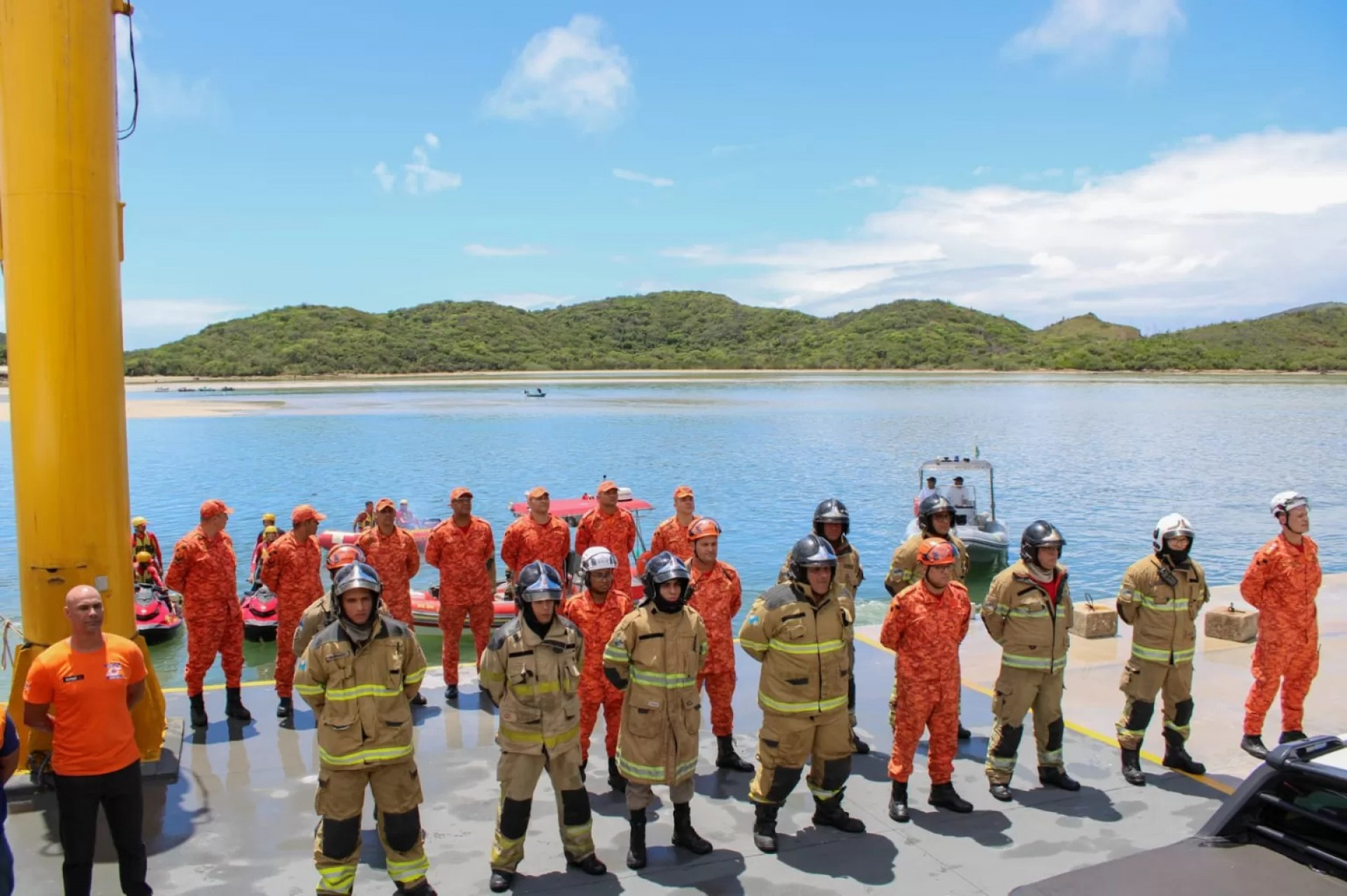 Simulado de emergência aquaviária - Ascom