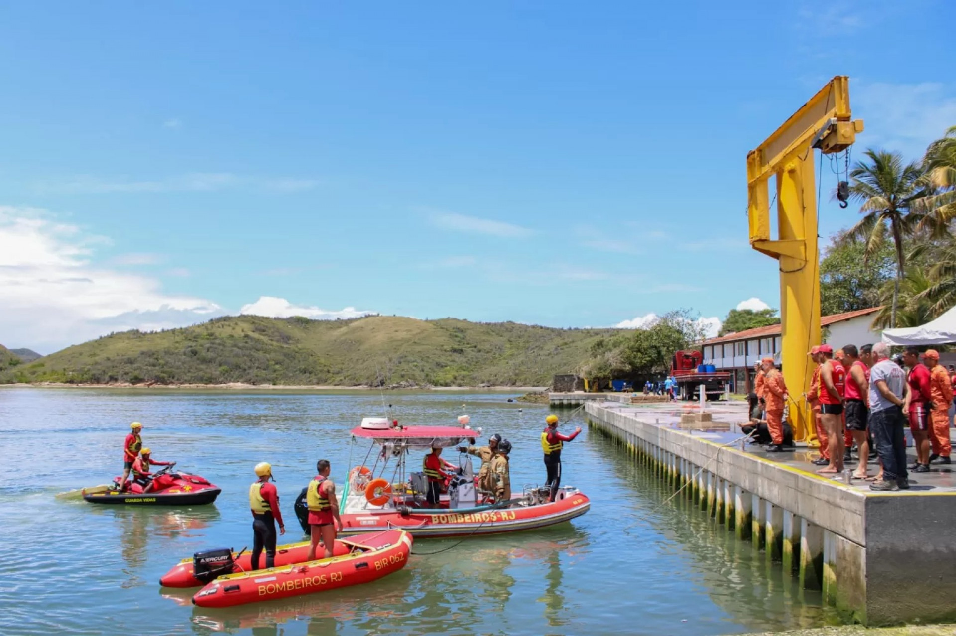 Simulado de emergência aquaviária - Ascom
