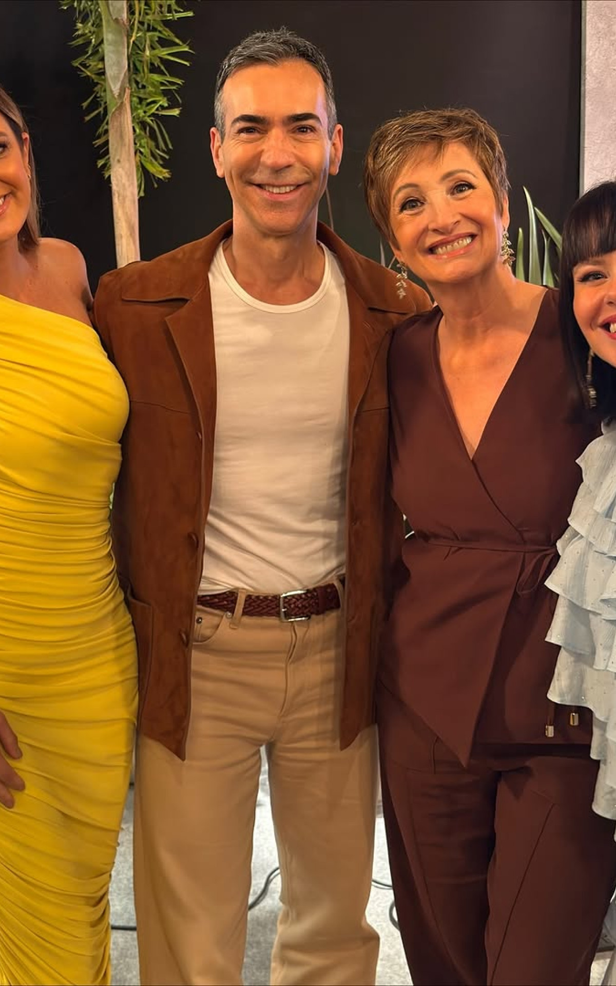 Ticiniane Pinheiro, César Tralli, Sônia Bridi e Mari Bridi - Reprodução/Instagram