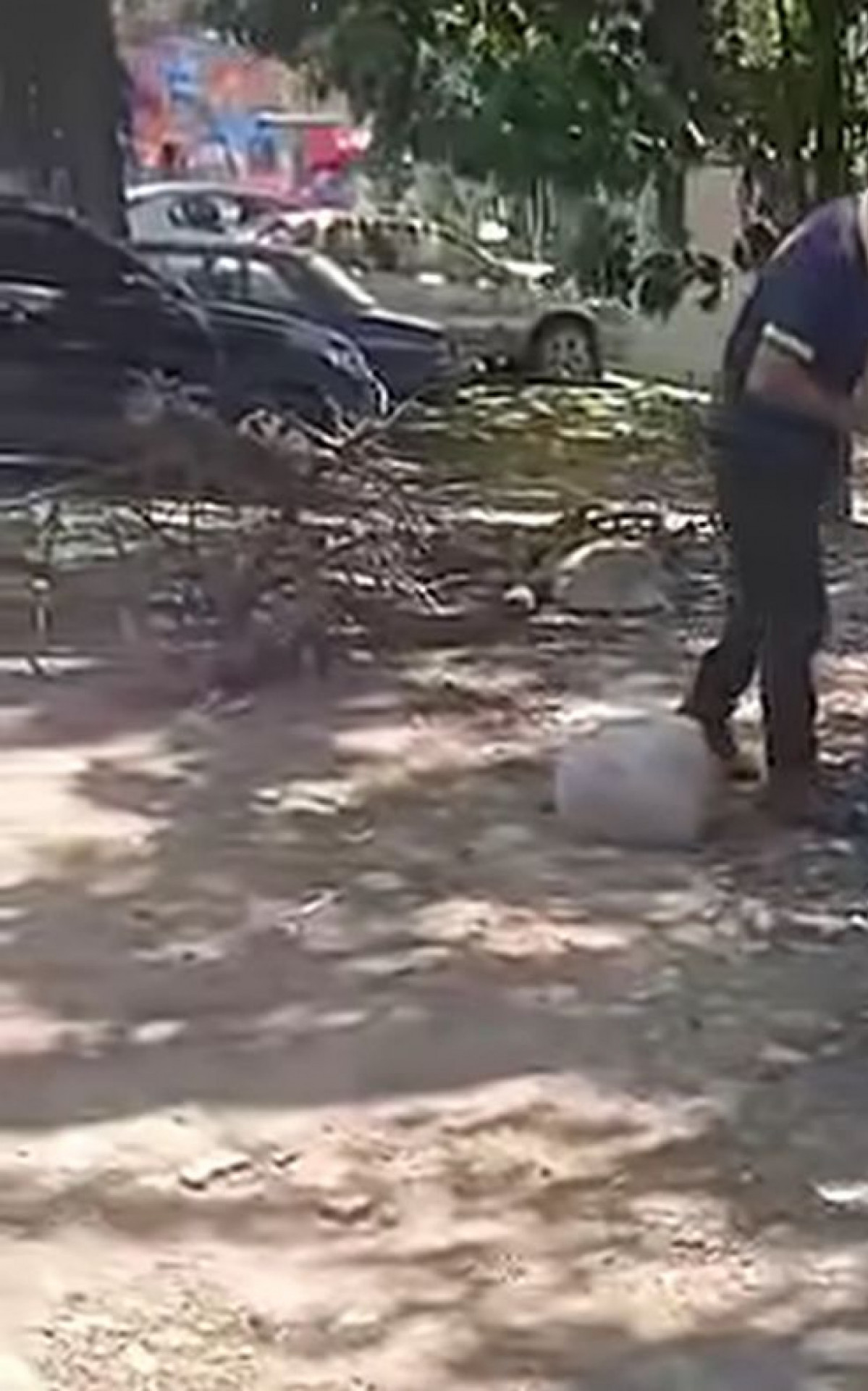 Roda se desprendeu do caminh&atilde;o na Estrada do Gabinal - Reprodu&ccedil;&atilde;o