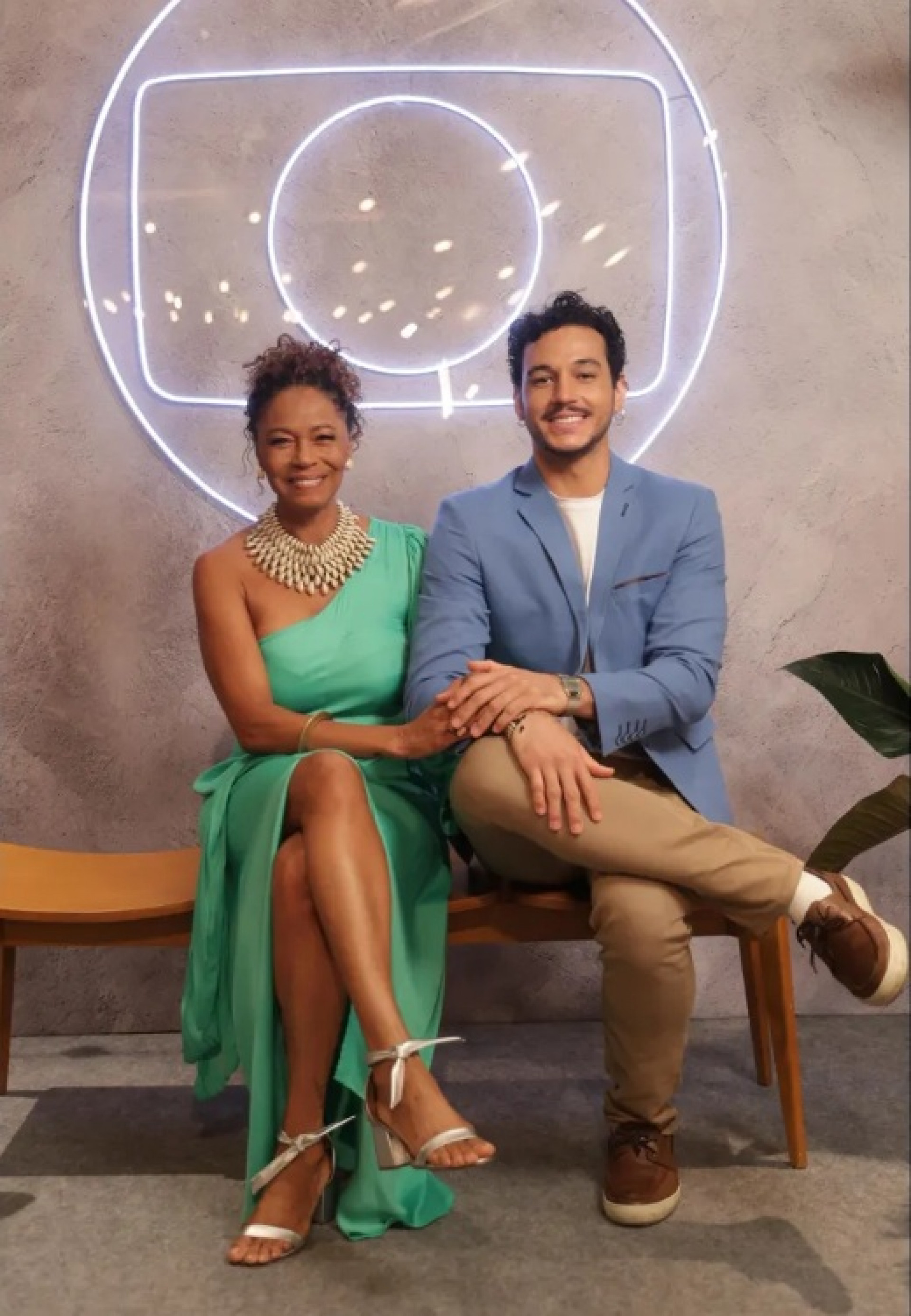 Edvana Carvalho e filho Davi Sol - Beatriz Damy/TV Globo