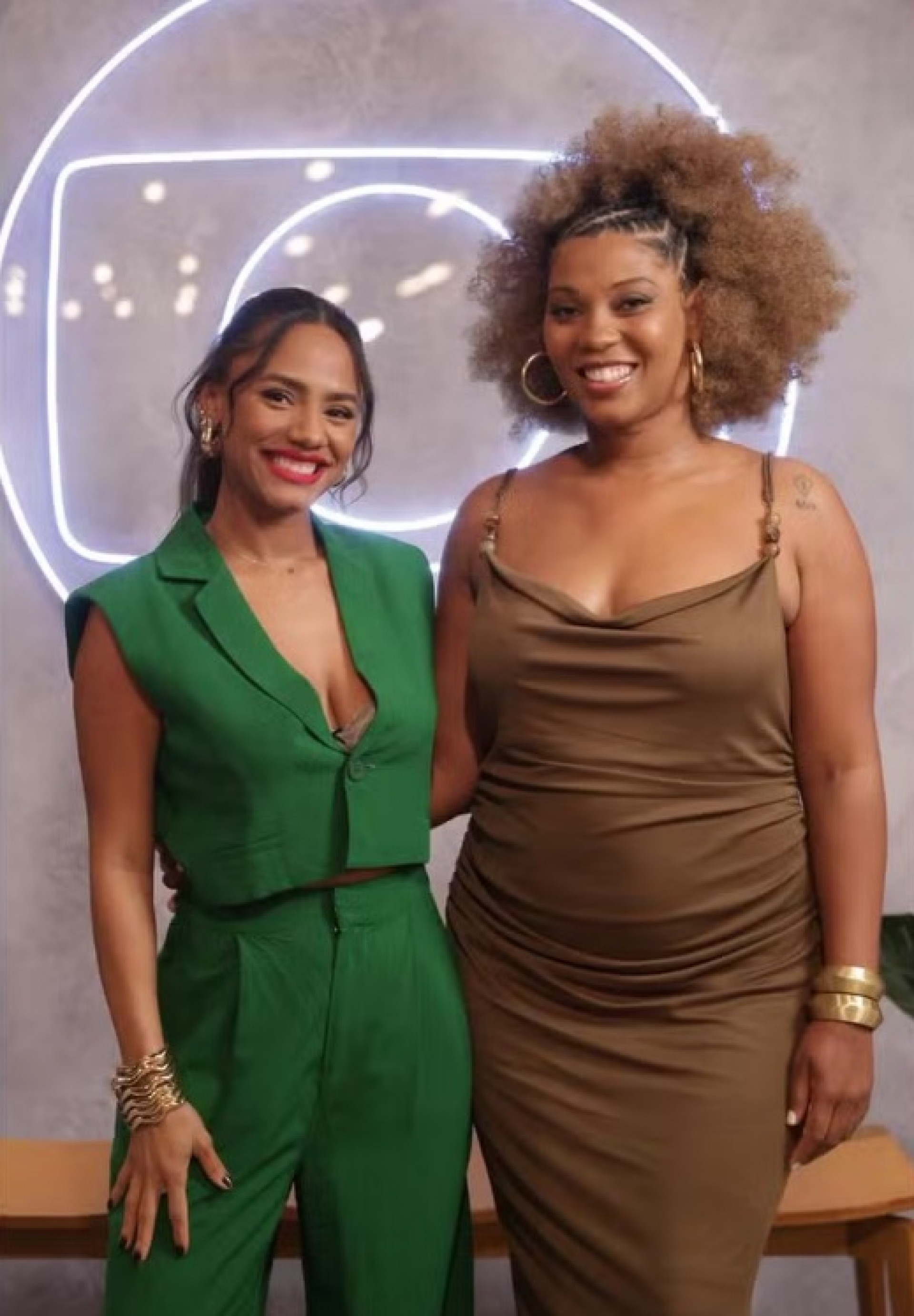 Jéssica Ellen e a prima Elizabeth - Beatriz Damy/TV Globo