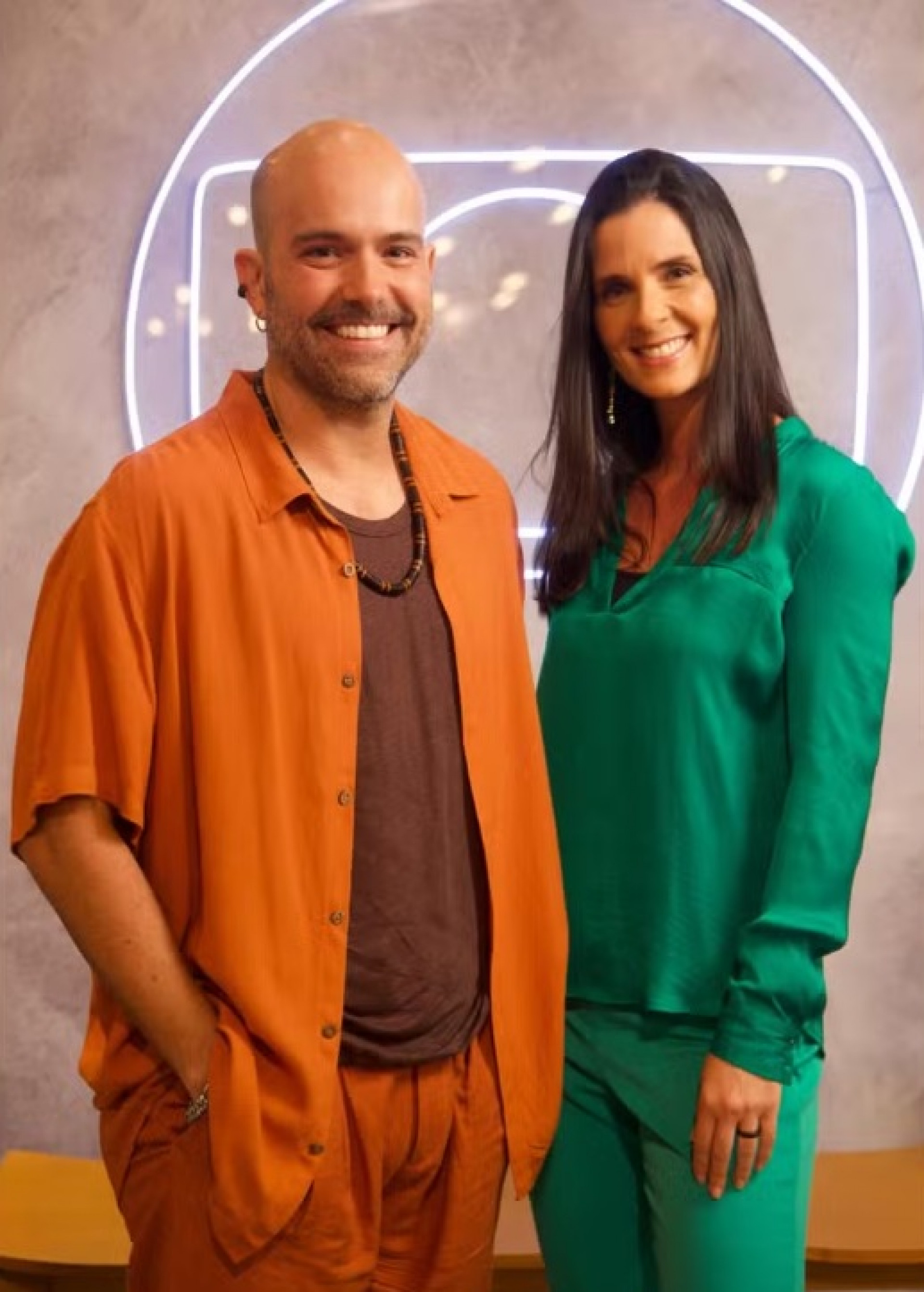 Lucas Gutierrez e a mulher Karin - Beatriz Damy/TV Globo