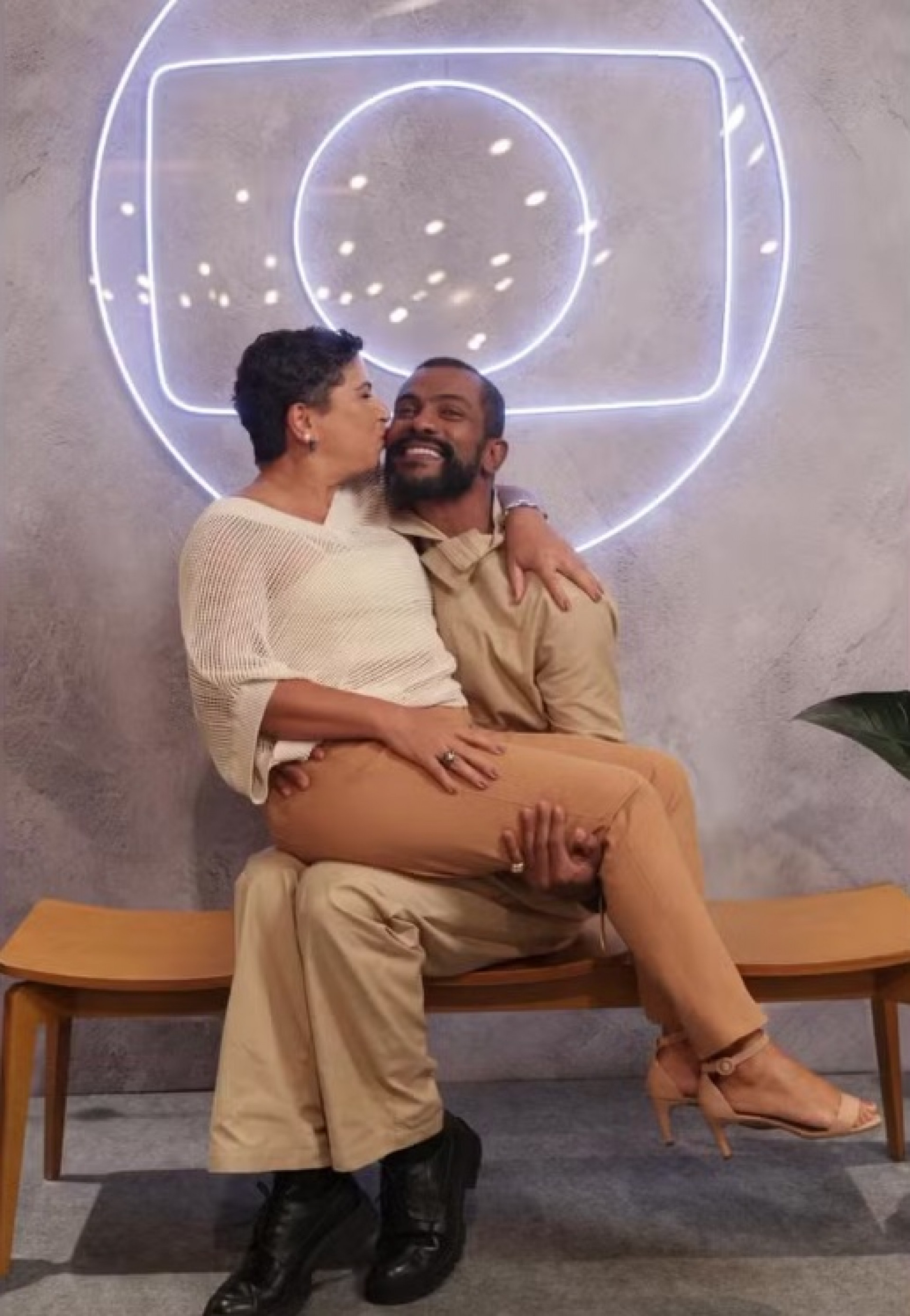 Samuel de Assis e a irmã Simone - Beatriz Damy/TV Globo