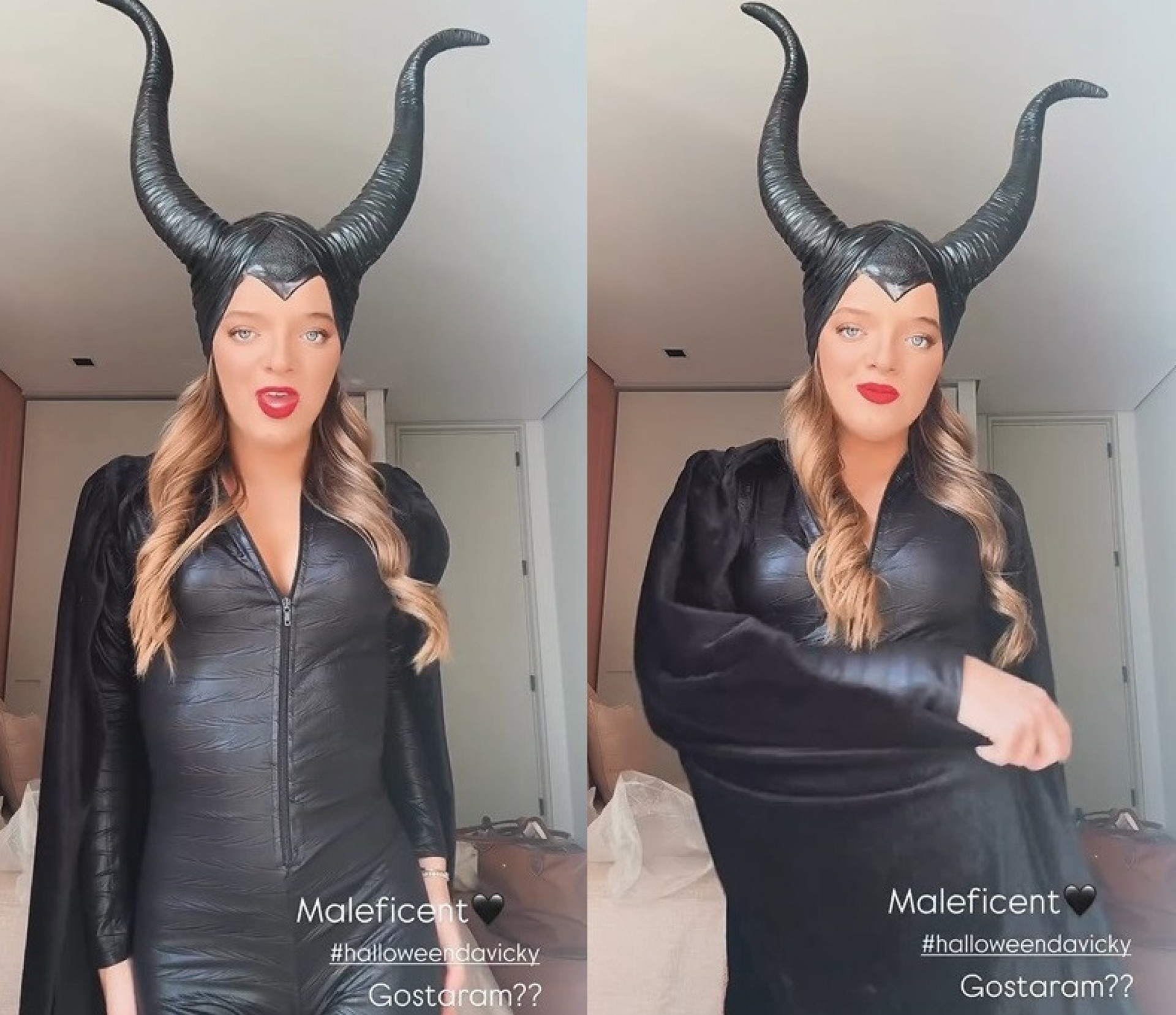 Rafaella escolheu fantasia de Malévola para festa de Vicky Justus - Reprodução/Instagram