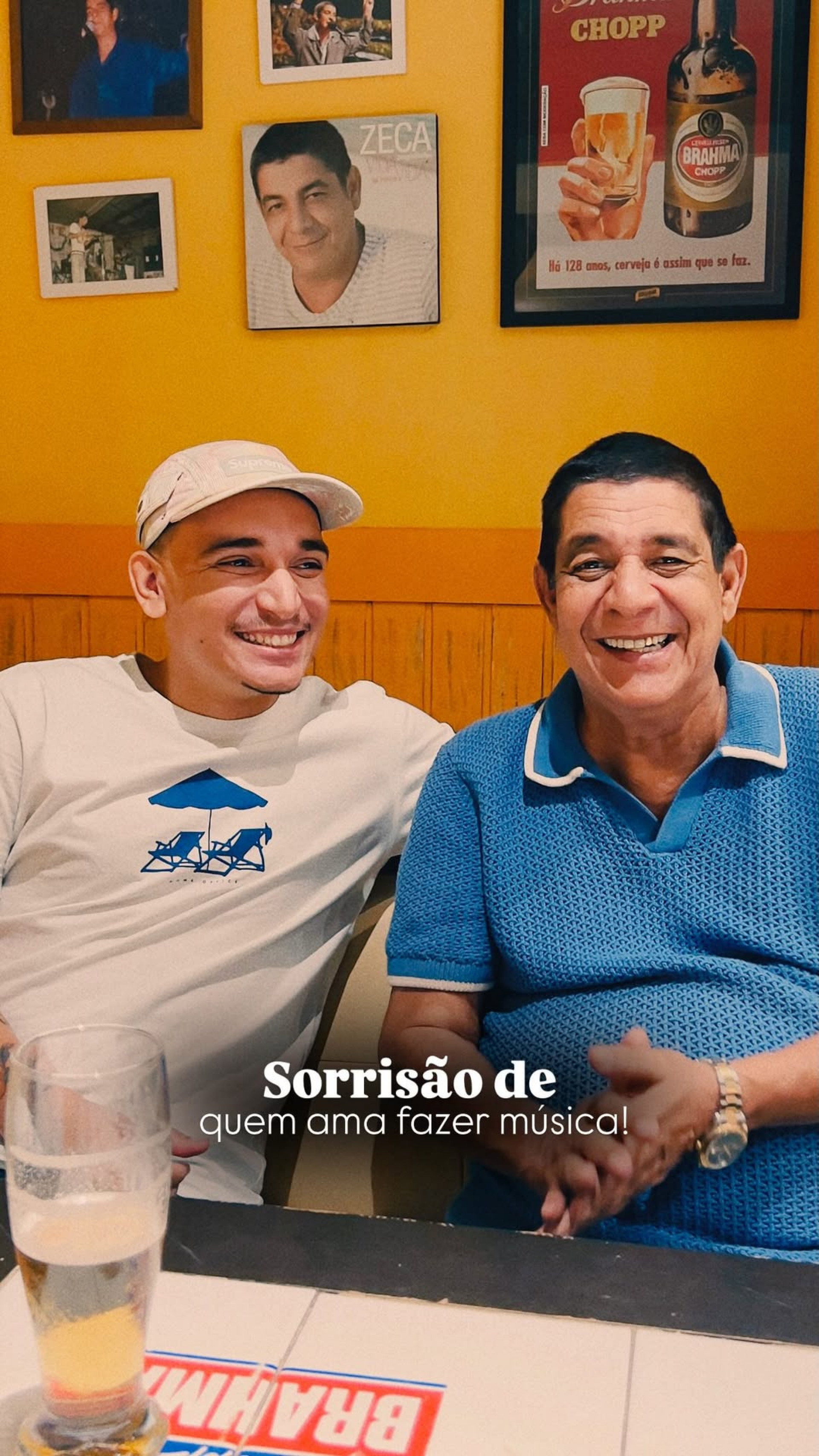 Zeca Pagodinho vai participar da gravação do DVD de João Gomes  - Reprodução/Instagram 
