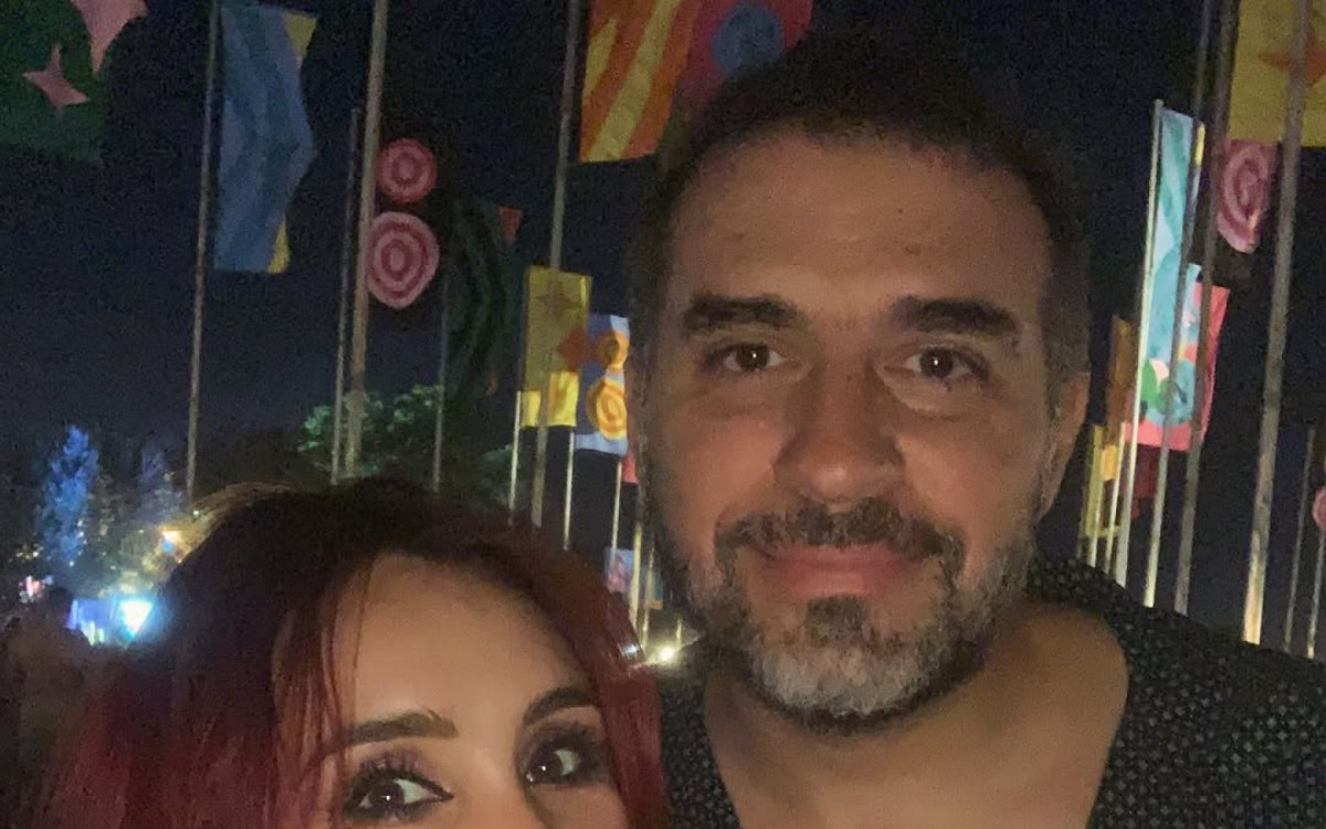 Dulce Maria e o marido, o produtor Paco &Aacute;lvarez