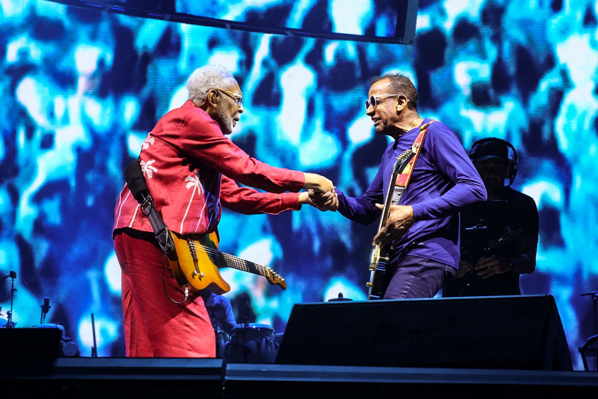 Gilberto Gil e Jorge Ben jor no show do Rio - Victor Chapetta / Brazil News