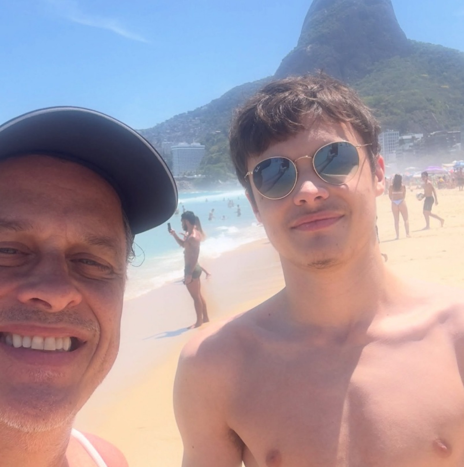 Guilherme Fontes e o filho Carlos Fontes