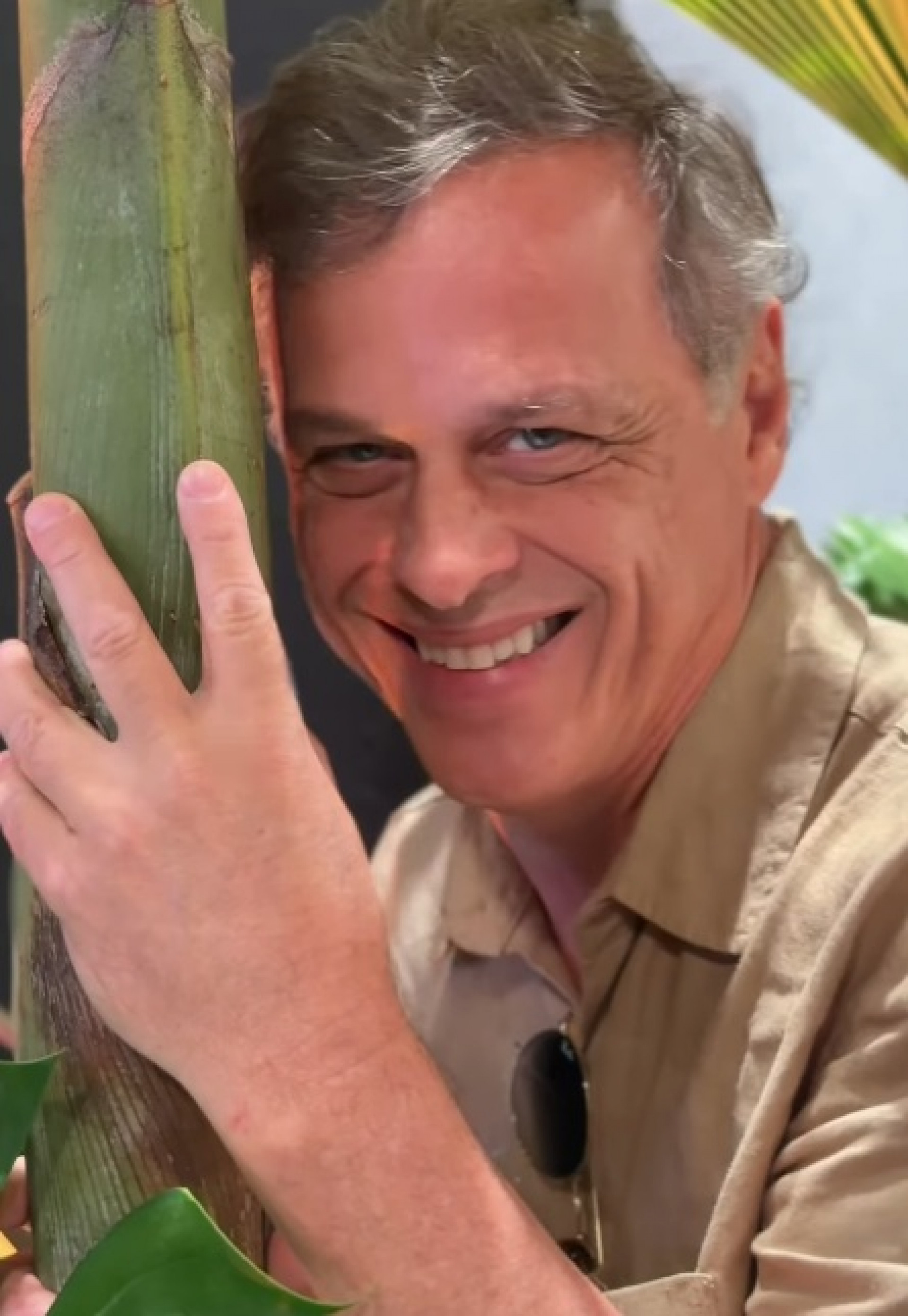 Guilherme Fontes na gravação da vinheta de fim de ano da TV Globo