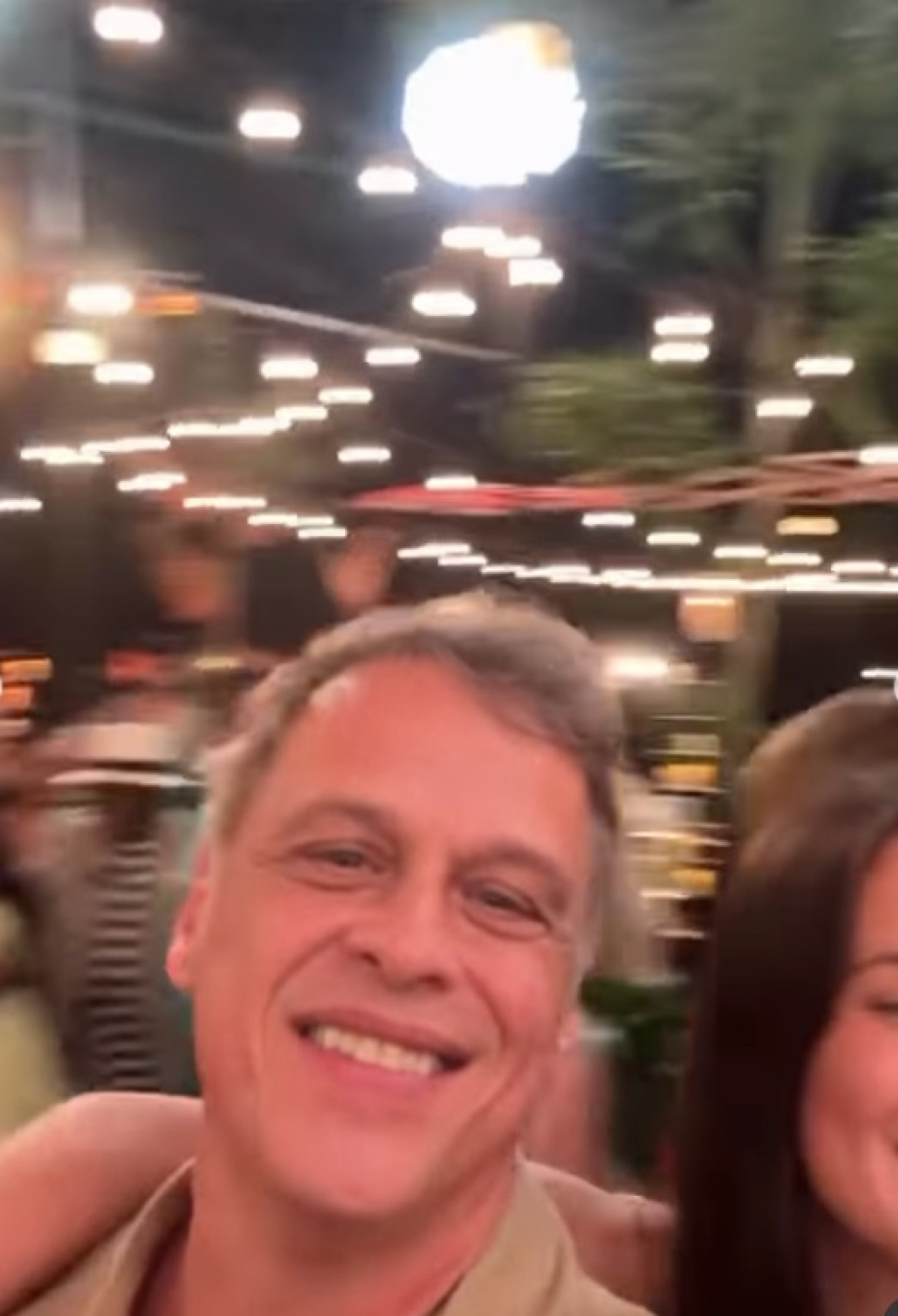 Guilherme Fontes na gravação da vinheta de fim de ano da TV Globo