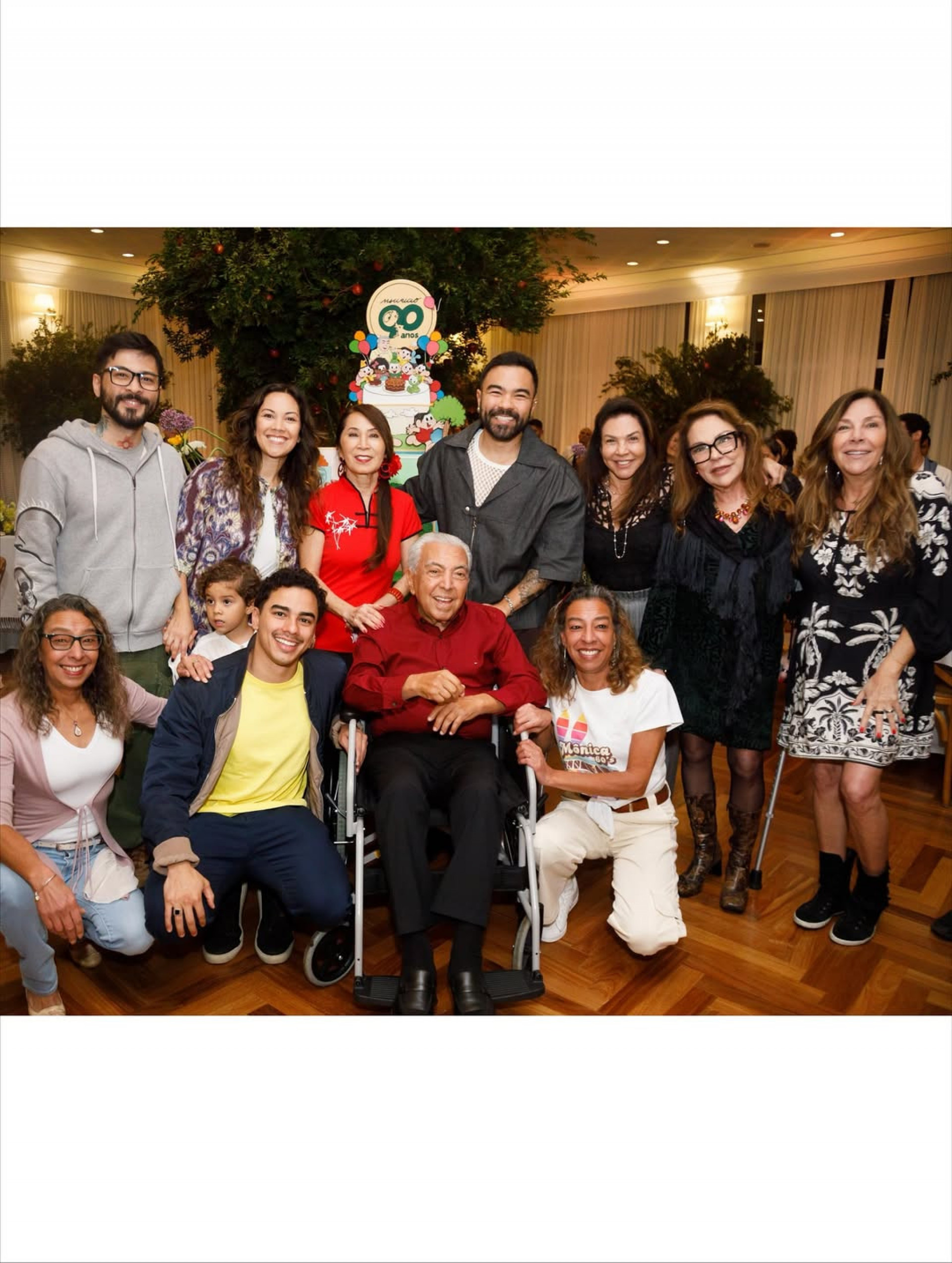 Maurício de Sousa em festa intimista para comemorar os 90 anos - Reprodução/Instagram