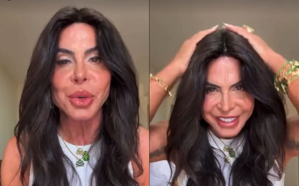 Gretchen mostrou pós da manutenção do mega hair - Reprodução / Instagram