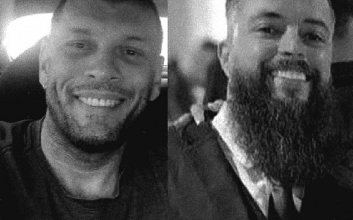 Marcus de Carvalho (E) e Rodrigo Cabral eram lotados na 53ª DP e na 39ª DP, respectivamente