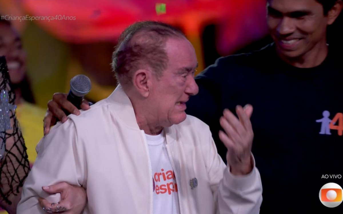 Renato Aragão chora no 'Criança Esperança' - Reprodução/TV Globo