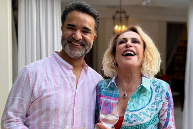 Ana Maria Braga compartilha fotos da festa de aniversário do marido