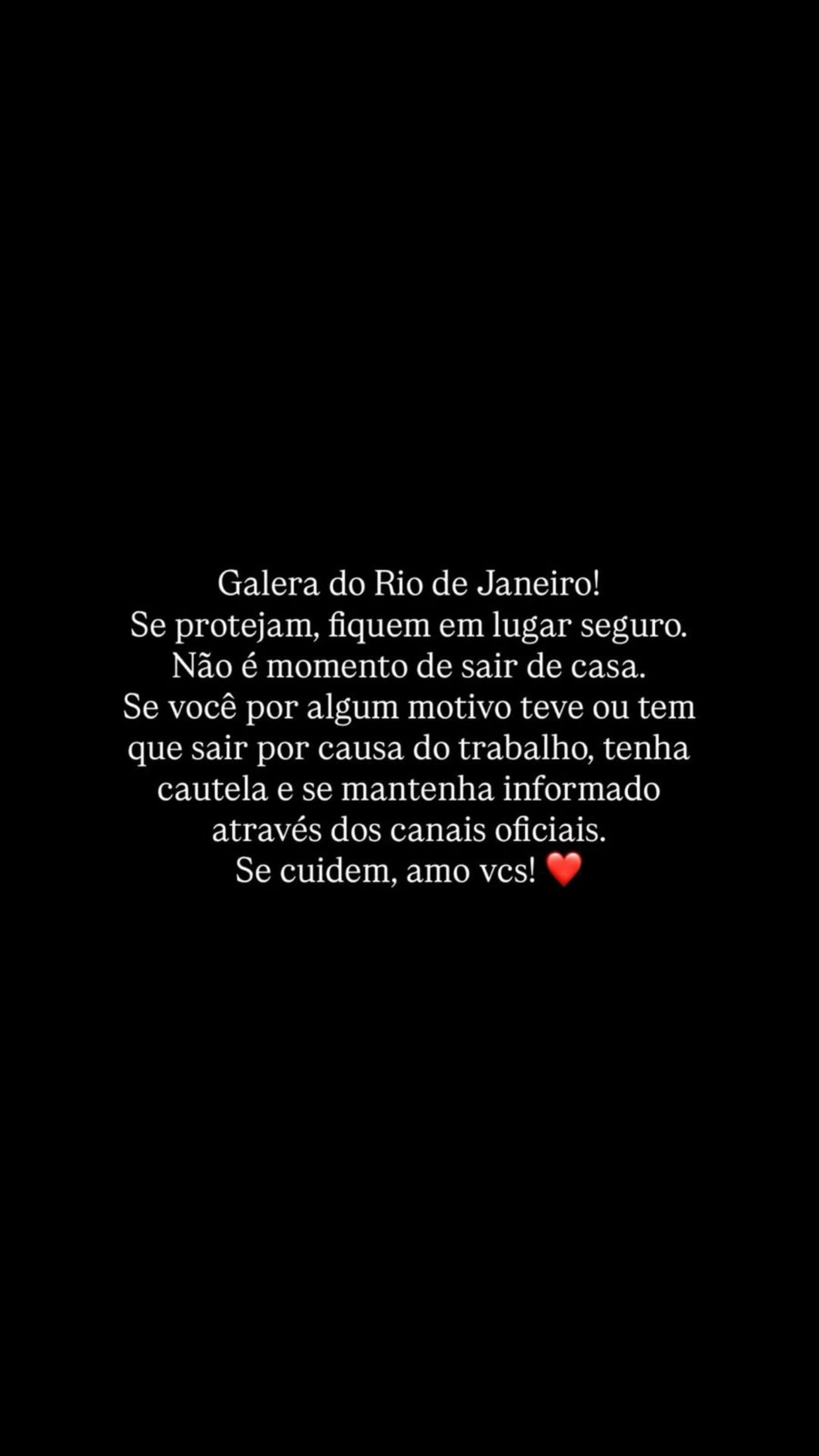 Ludmilla usou as redes sociais para alertar os seguidores  - Reprodução/Instagram 