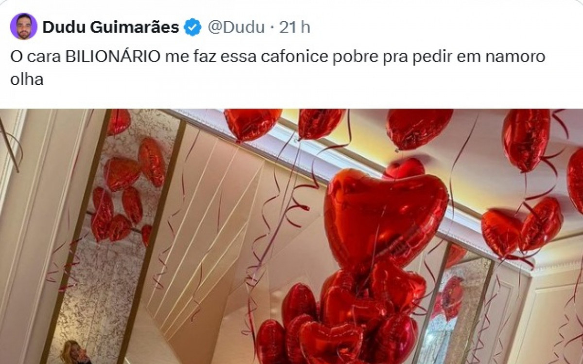 Meme com a foto postada por Virginia e Vini Jr.