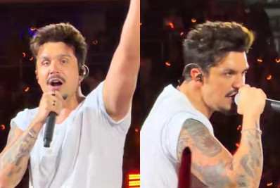 Luan Santana erra playback em gravação de audiovisual e vídeo viraliza