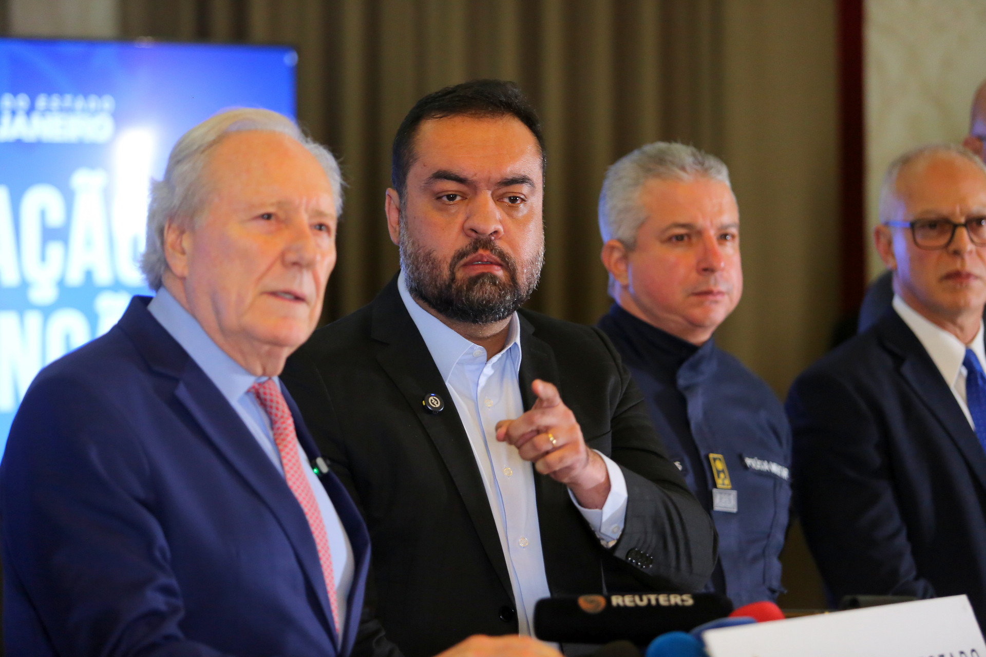 Ricardo Lewandowski e o governador Cláudio Castro se reuniram para traçar medidas emergenciais sobre o crime organizado - Divulgação/Governo do Rio