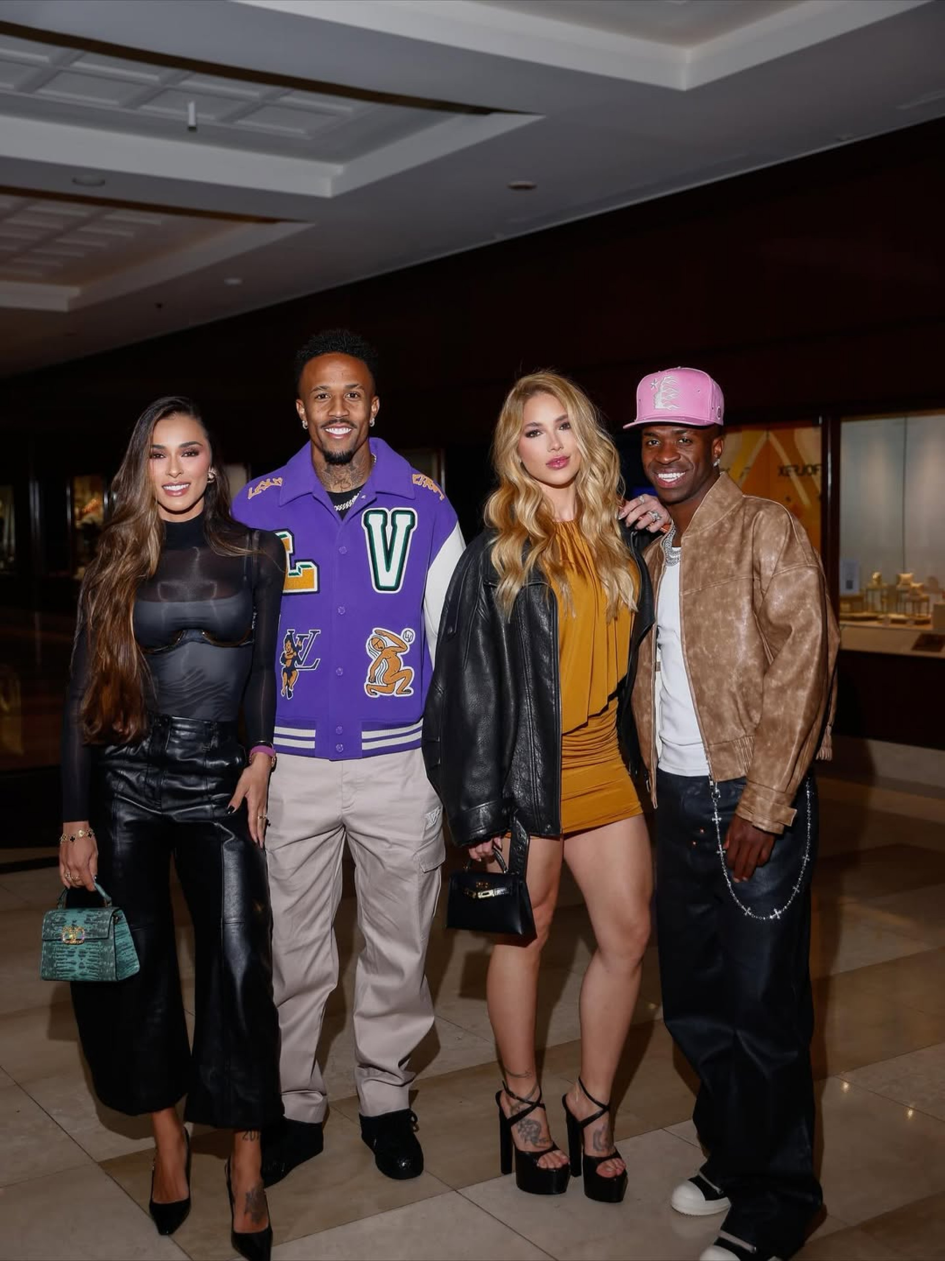 Tainá Castro, Éder Militão, Virginia Fonseca e Vinicius Jr. - Reprodução/Instagram 