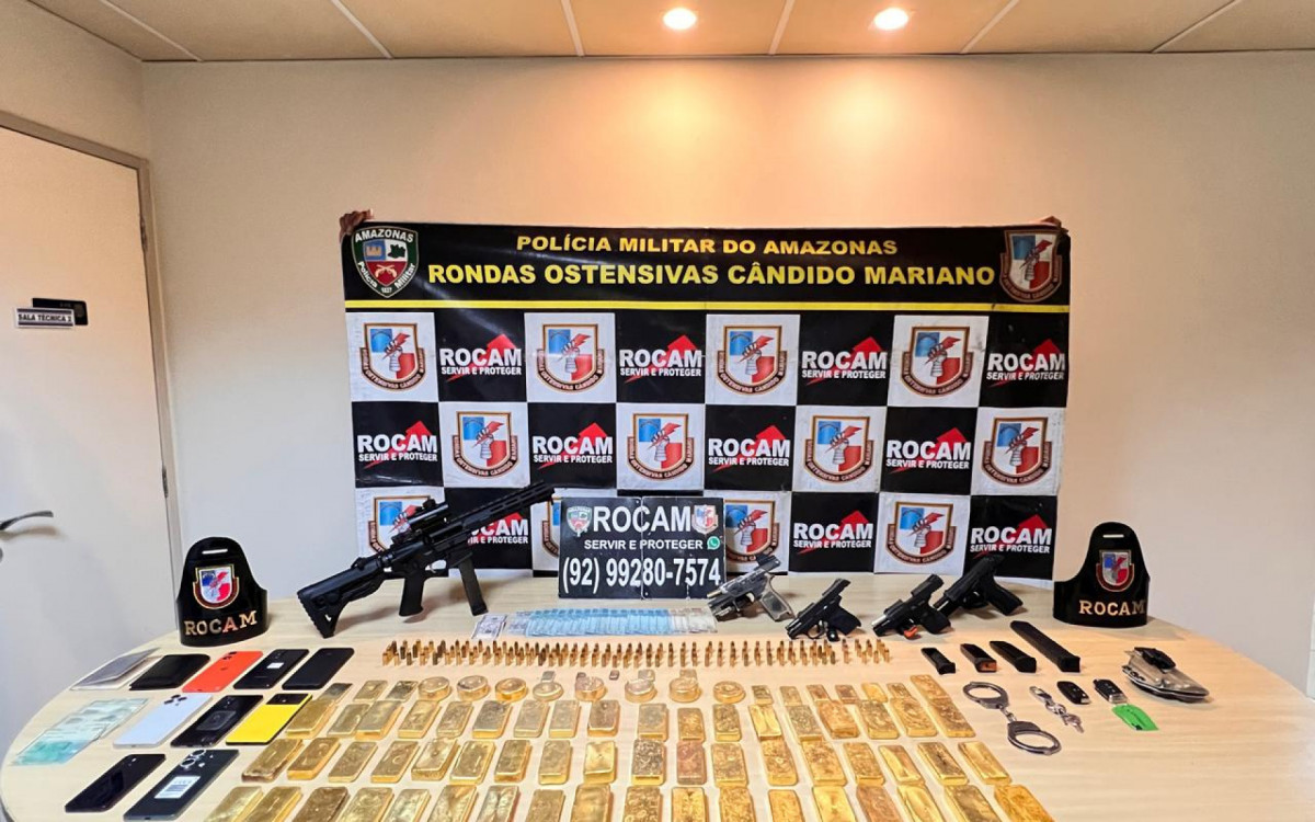 Barras de ouro foram avaliadas em R$ 45 milhões - Divulgação