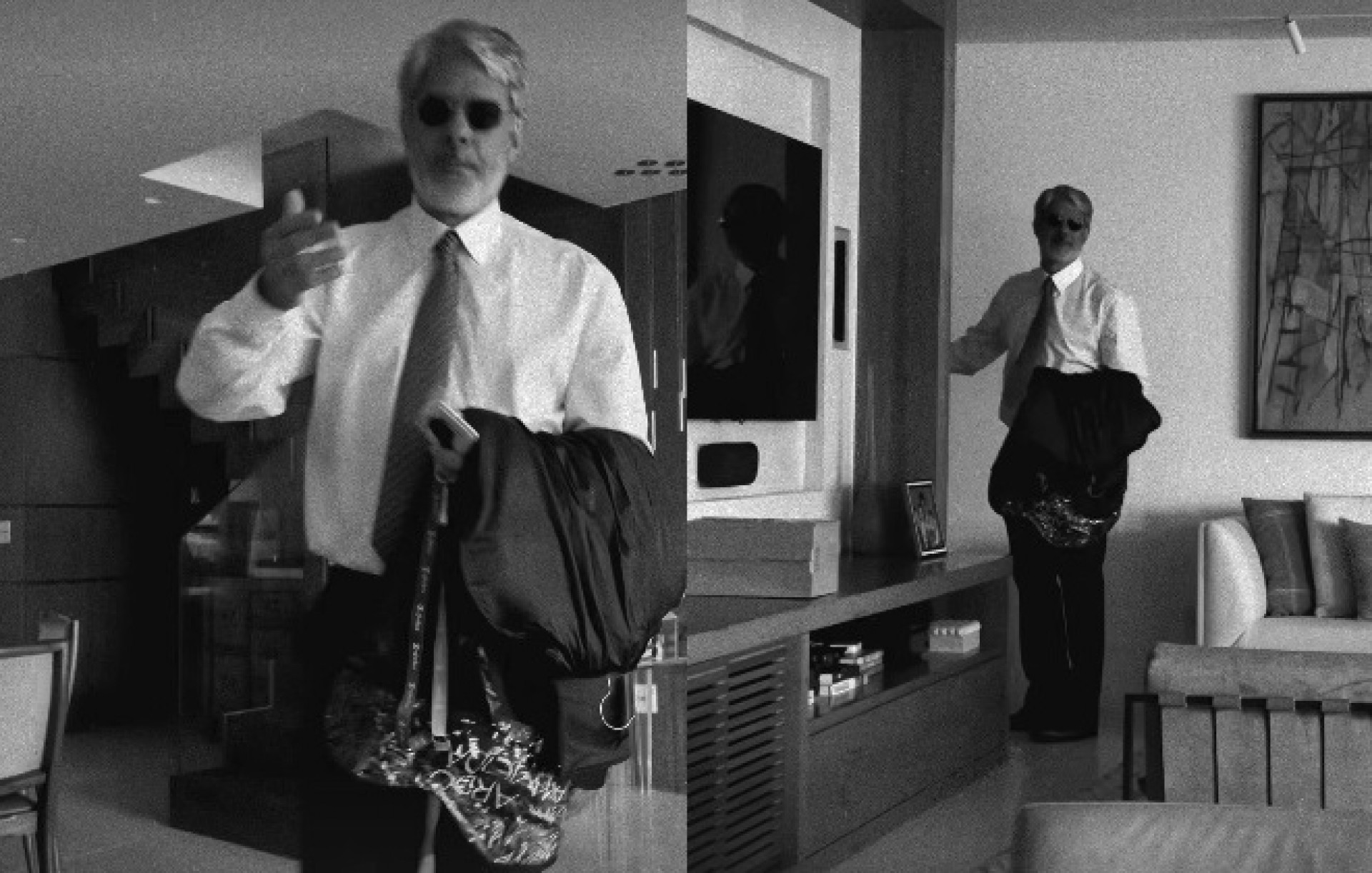 William Bonner saiu de casa para apresentar o 'JN' pela última vez  - Reprodução/Instagram 