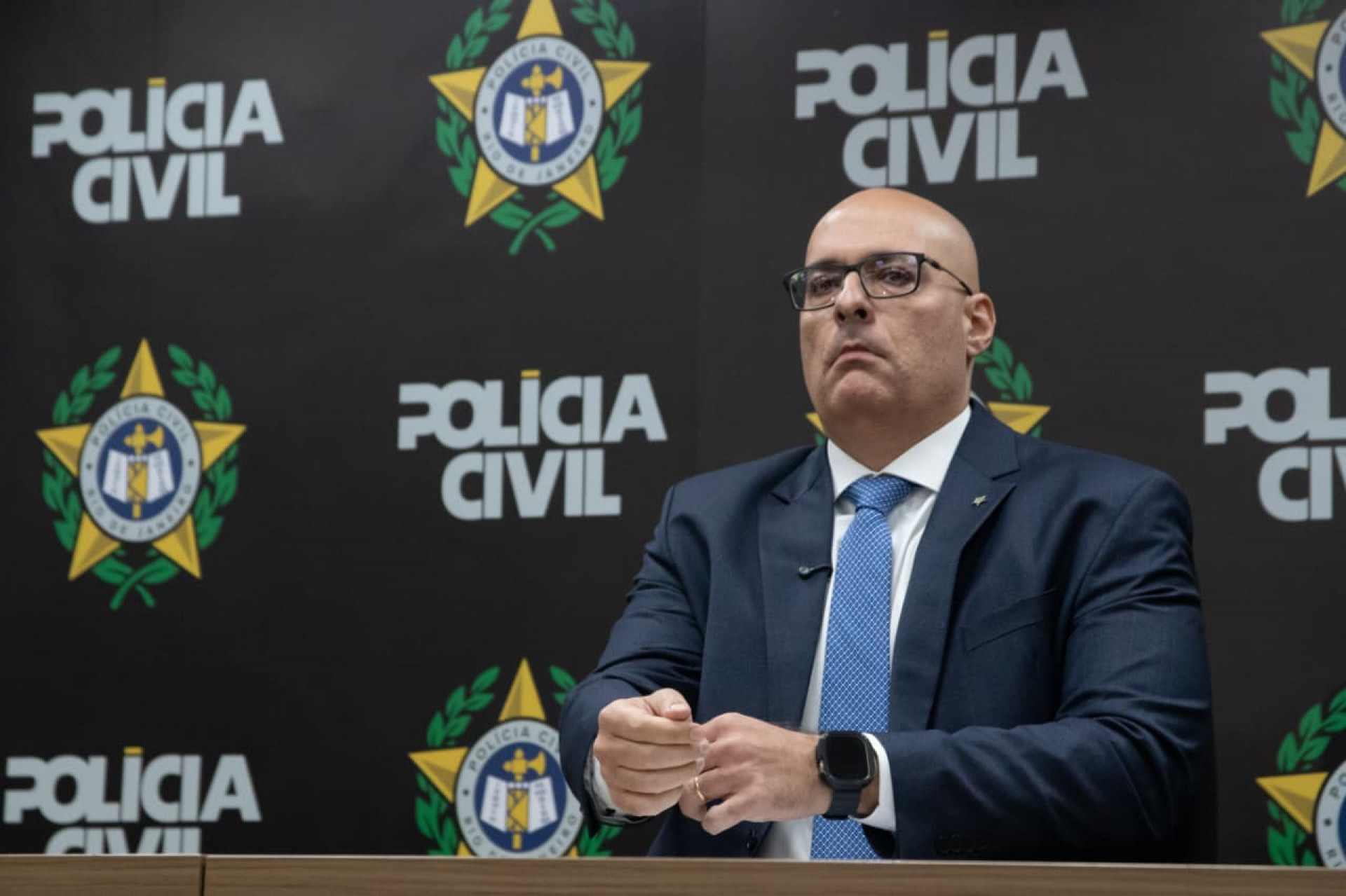 Delegado Felipe Curi, secretário de Polícia Civil, divulgou nomes de mortos na megaoperação - Érica Martin / Agência O Dia
