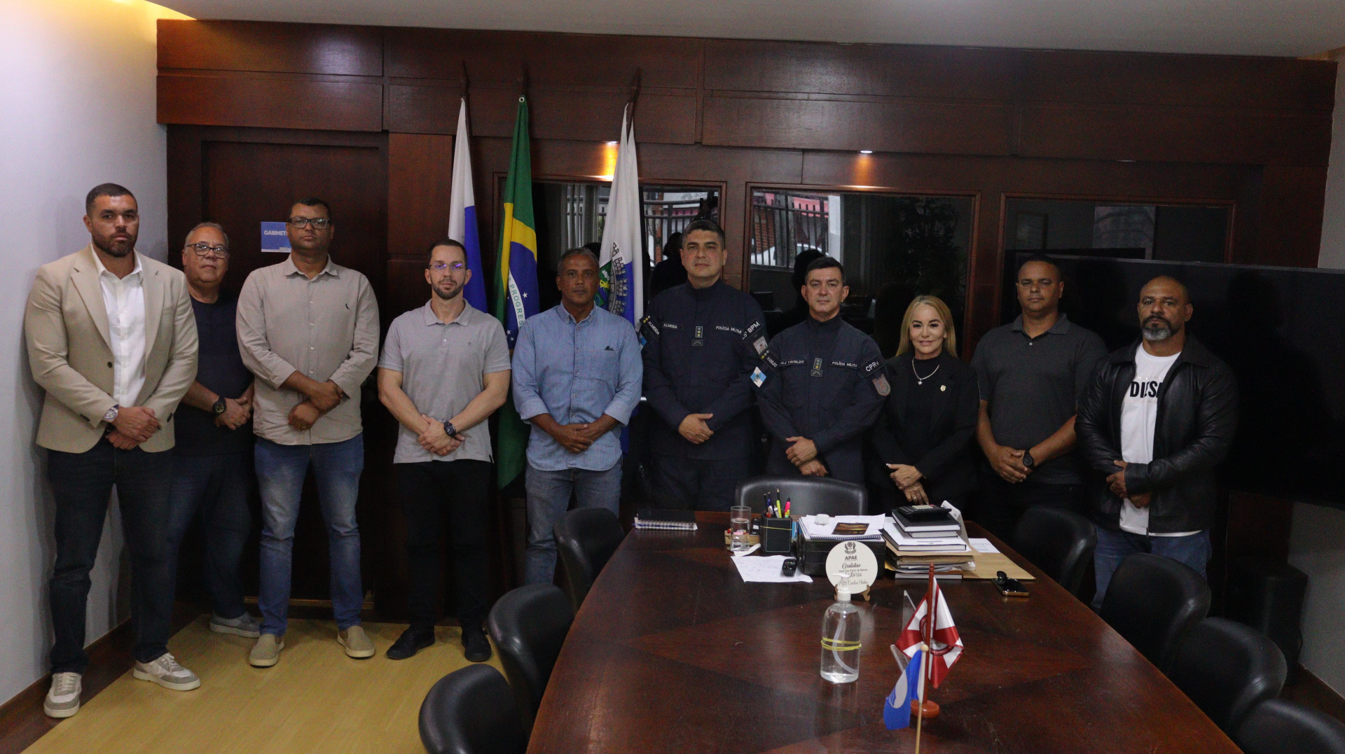 A reuni&atilde;o contou com a presen&ccedil;a de representantes das cidades, do 25&ordm; Batalh&atilde;o da Pol&iacute;cia Militar e do Comando de Pol&iacute;cia Rodovi&aacute;ria (CPRV) - ASCOM