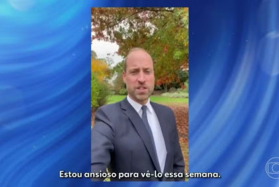 Príncipe William vai participar do 'Domingão com Huck'