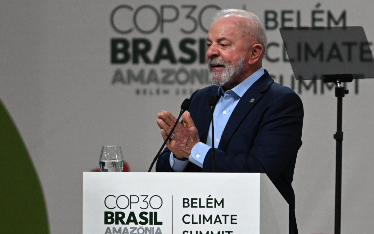 Presidente Lula discursa na cúpula de líderes na COP30 - Divulgação/  Alex Ferro/ COP30