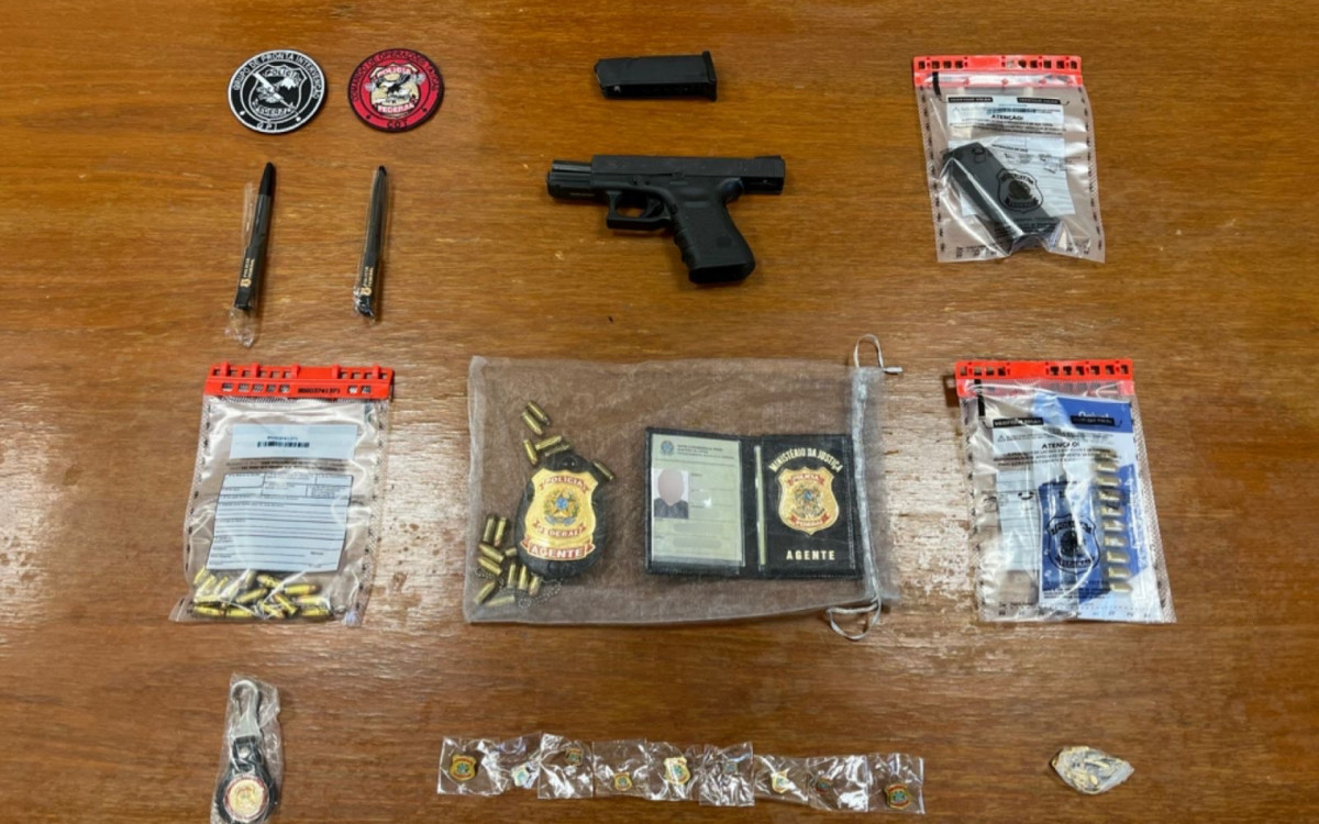 Objetos apreendido na casa do empresário - Divulgação Polícia Federal