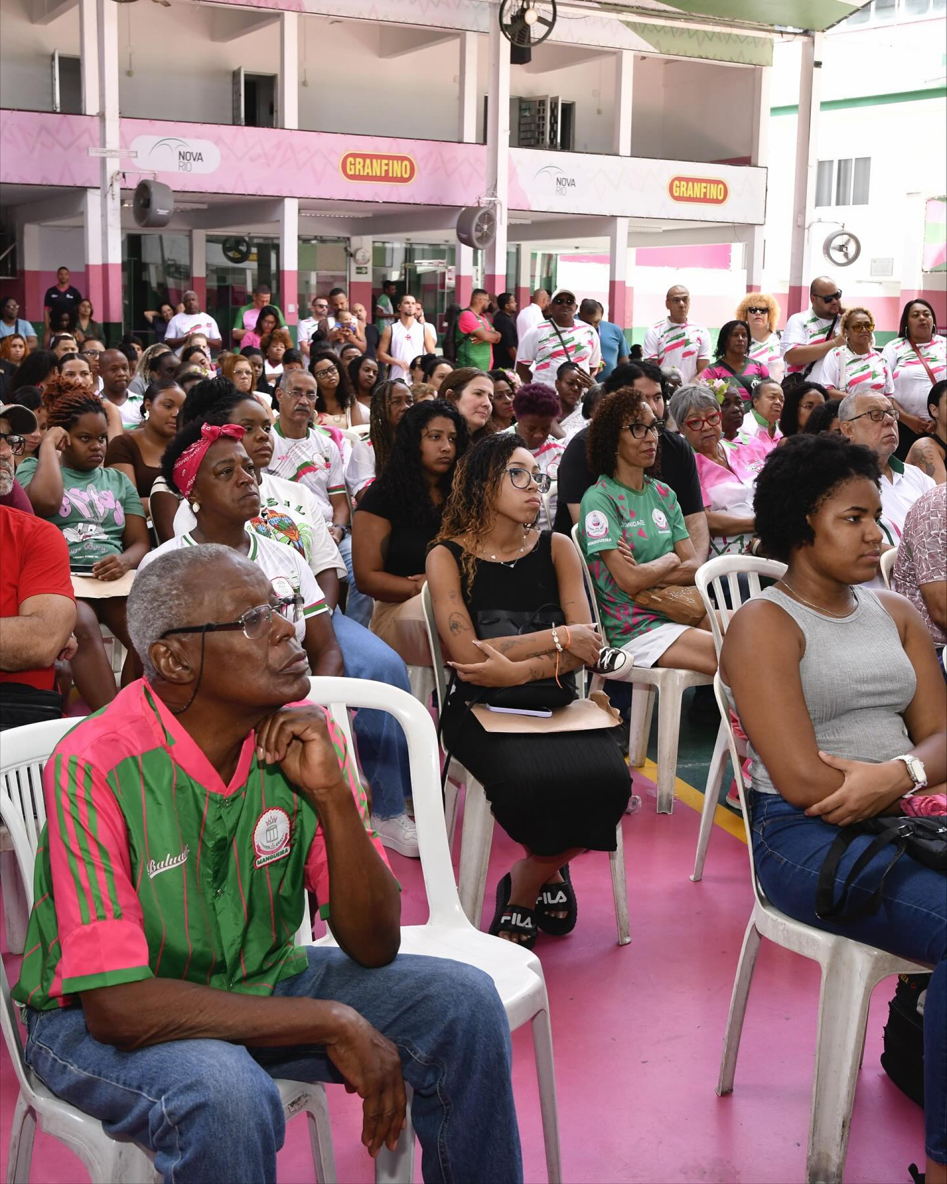 Quadra da Mangueira recebeu grande público durante anúncio da parceria - Divulgação